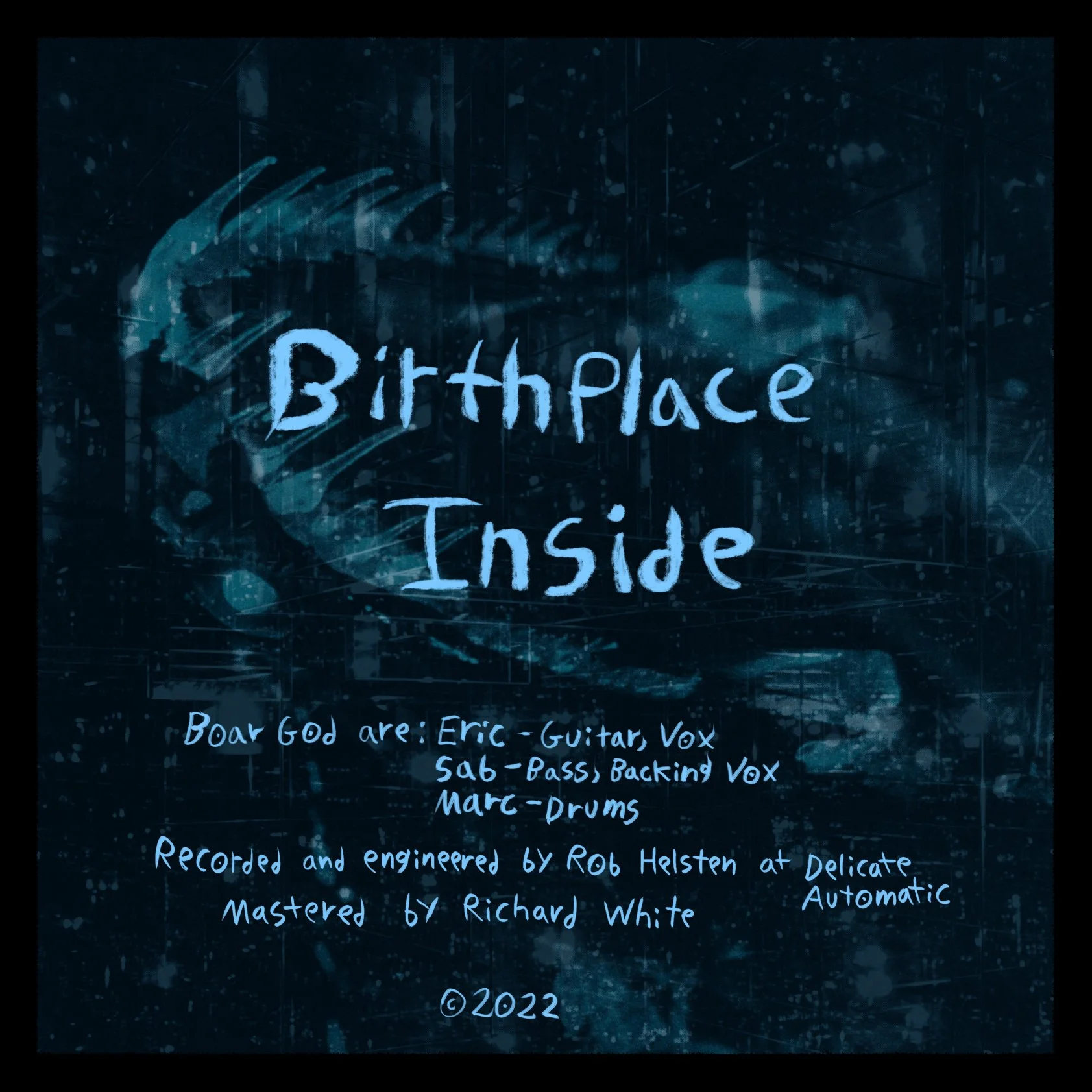 Boar God single: back cover, 2022