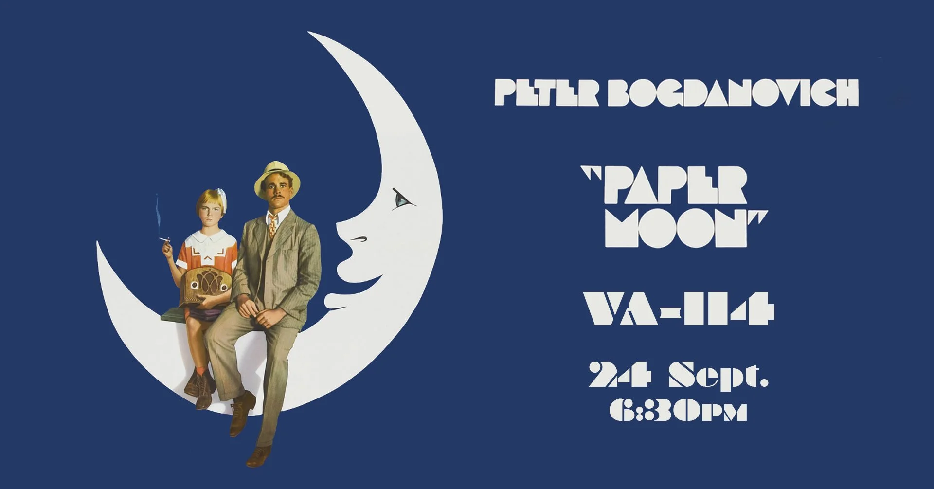 Poster for screening of "Paper Moon", Montreal Cineclub/Film Society, Photoshop, 2023