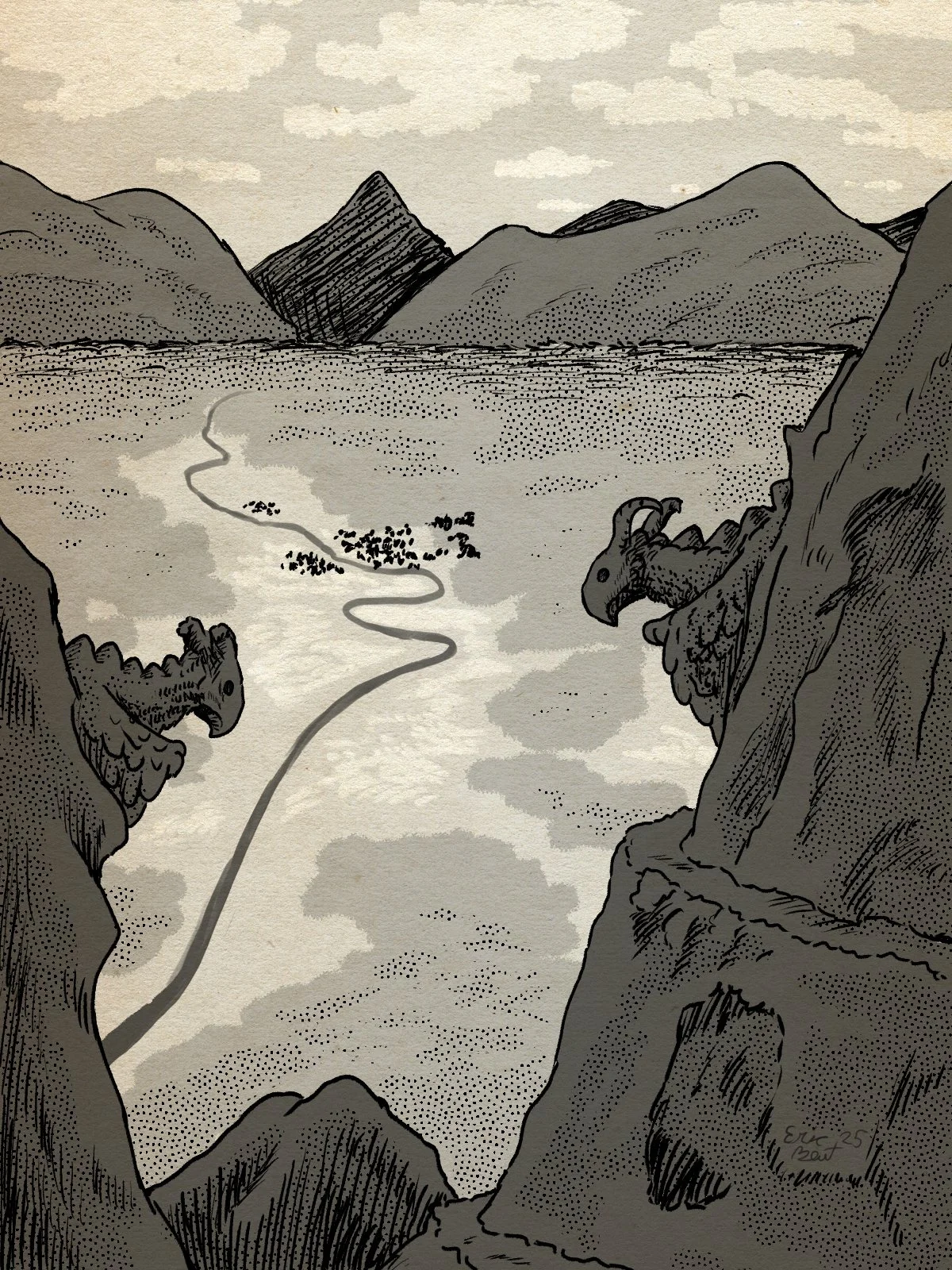 Valley, 2025, Digital Illustration