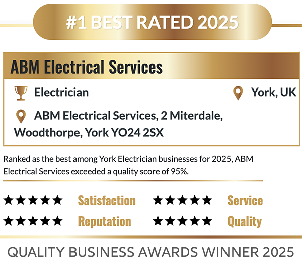 Best Electrician in York AWARDS