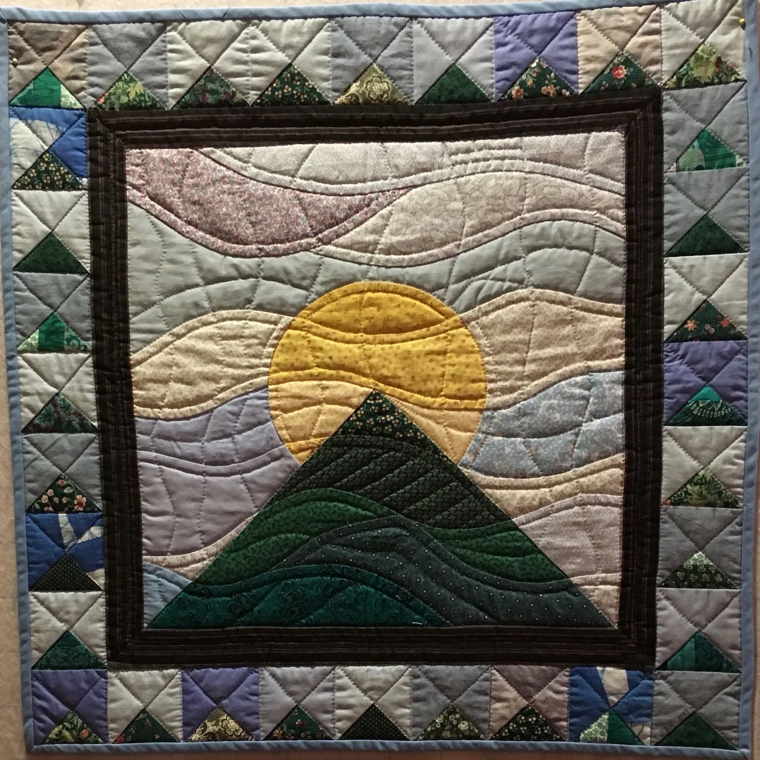 Modern Moon Over the Mountain