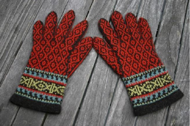 Atano Mens Fairisle Pattern Knitted Gloves 