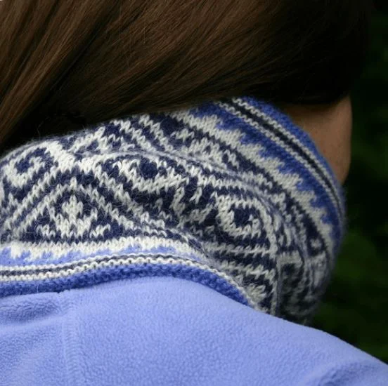 Riverside Cowl, a Fair Isle knitting pattern design