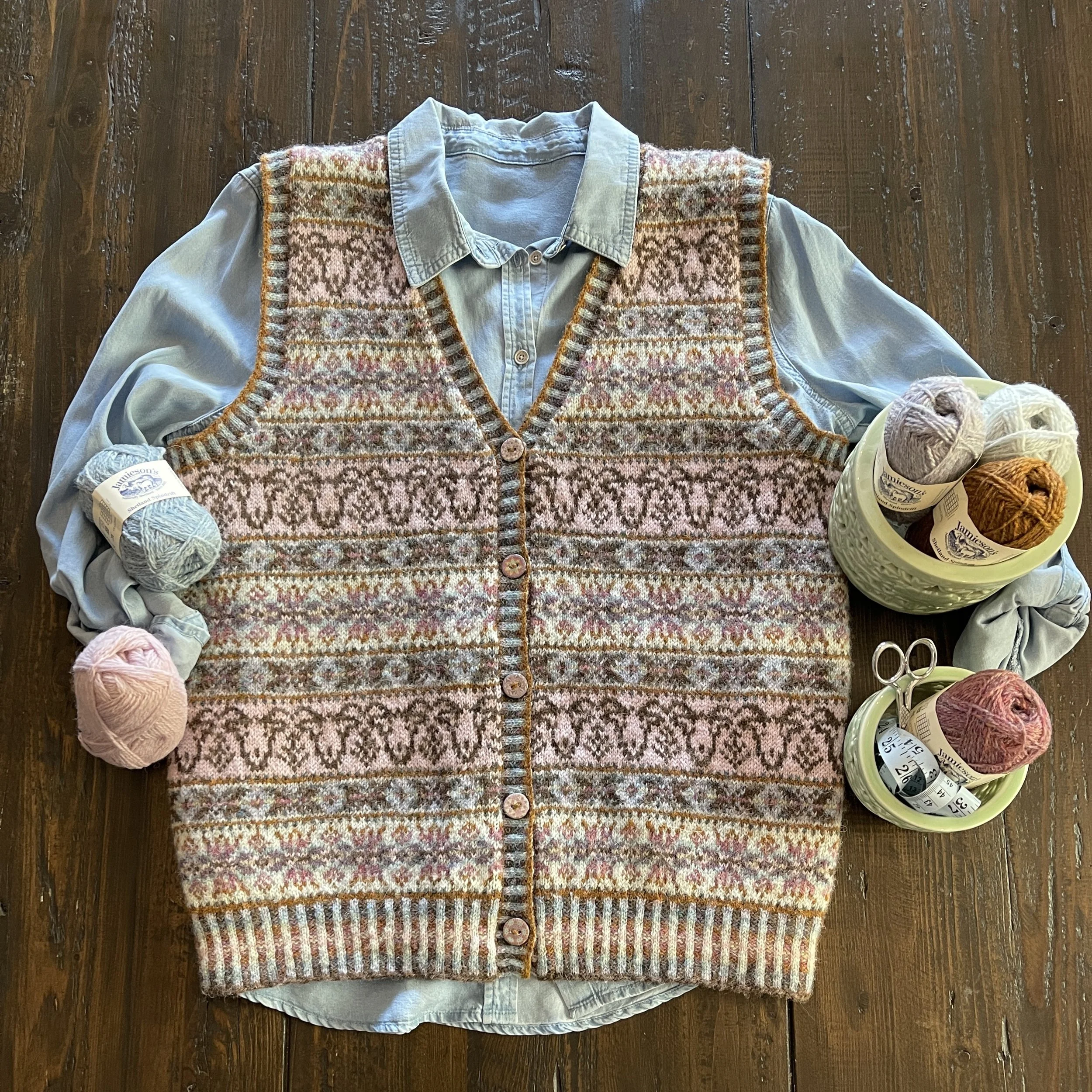 Sheep Meadow Waistcoat Yarn Pack
