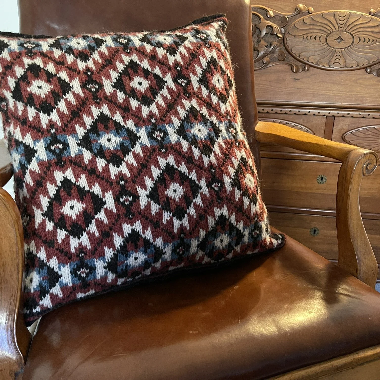 rodeo star pillow on chair square.JPEG