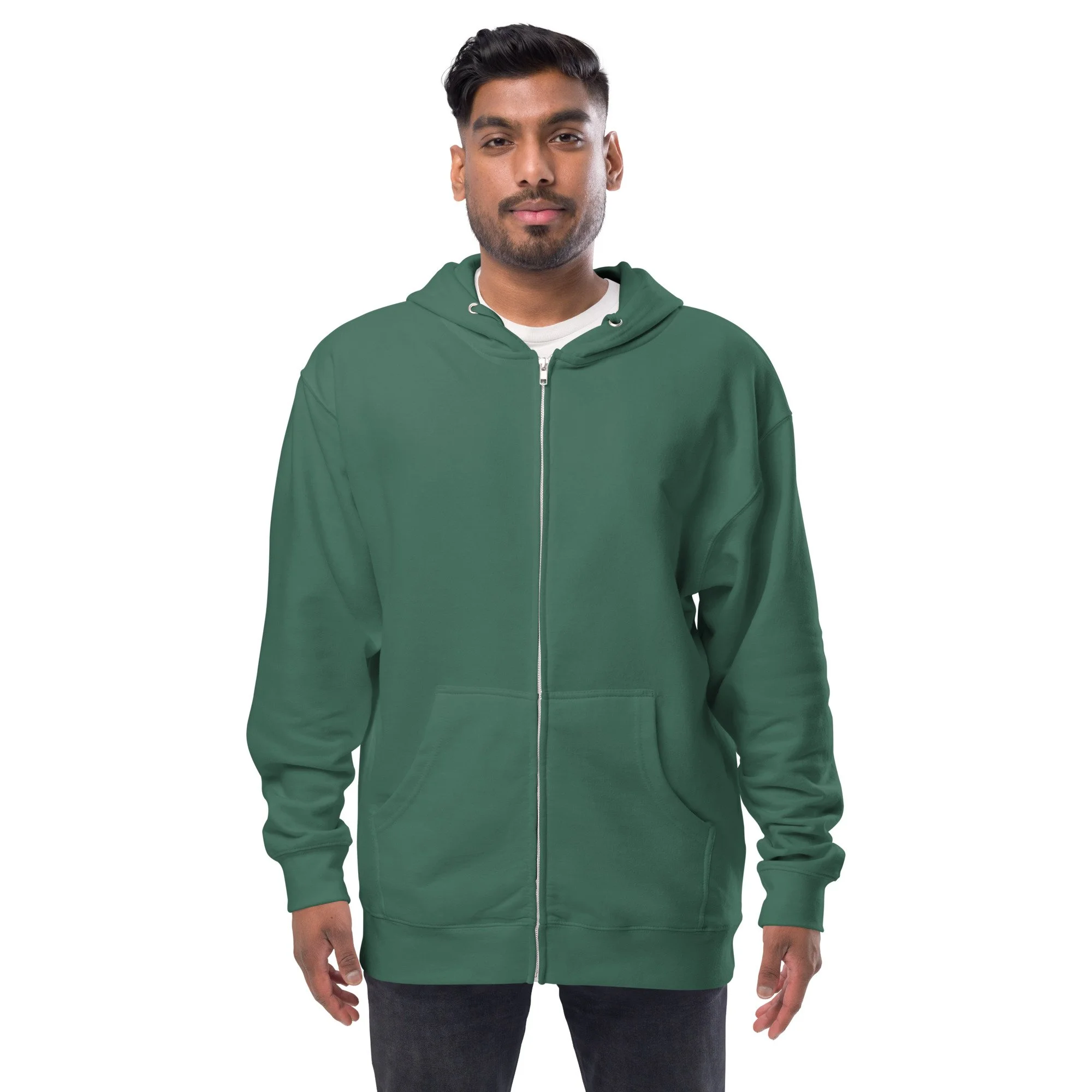 unisex-fleece-zip-up-hoodie-alpine-green-front-6949ccba6bb0e.jpg