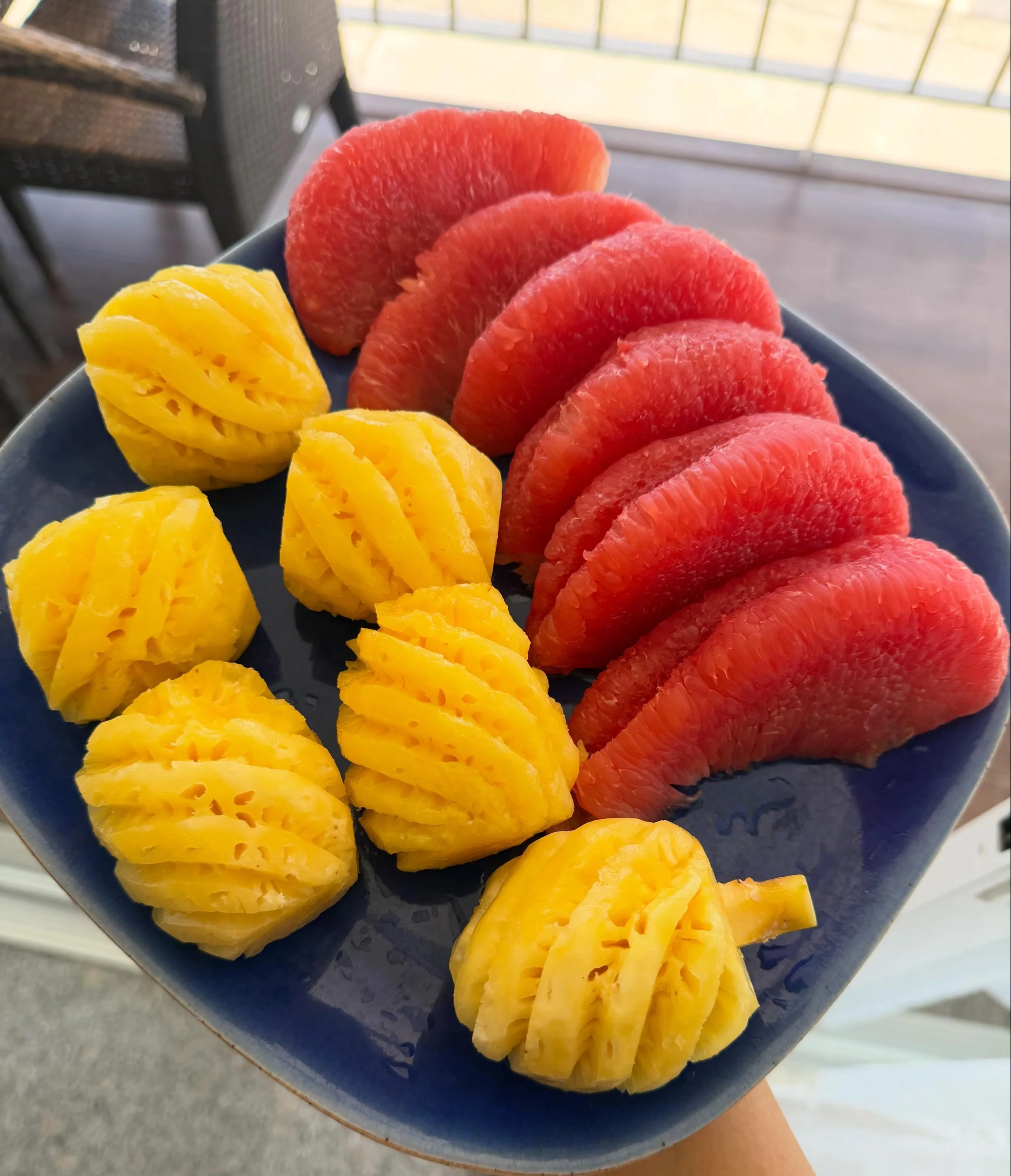 A few things I&rsquo;ve been eating lately. When you see just a small portion &hellip; that&rsquo;s a snack! 😅

In Malaysia I had to eat a lot of seedless 🍉 cause it was not always easy to find seeded. Luckily I&rsquo;m back in Thailand now and the
