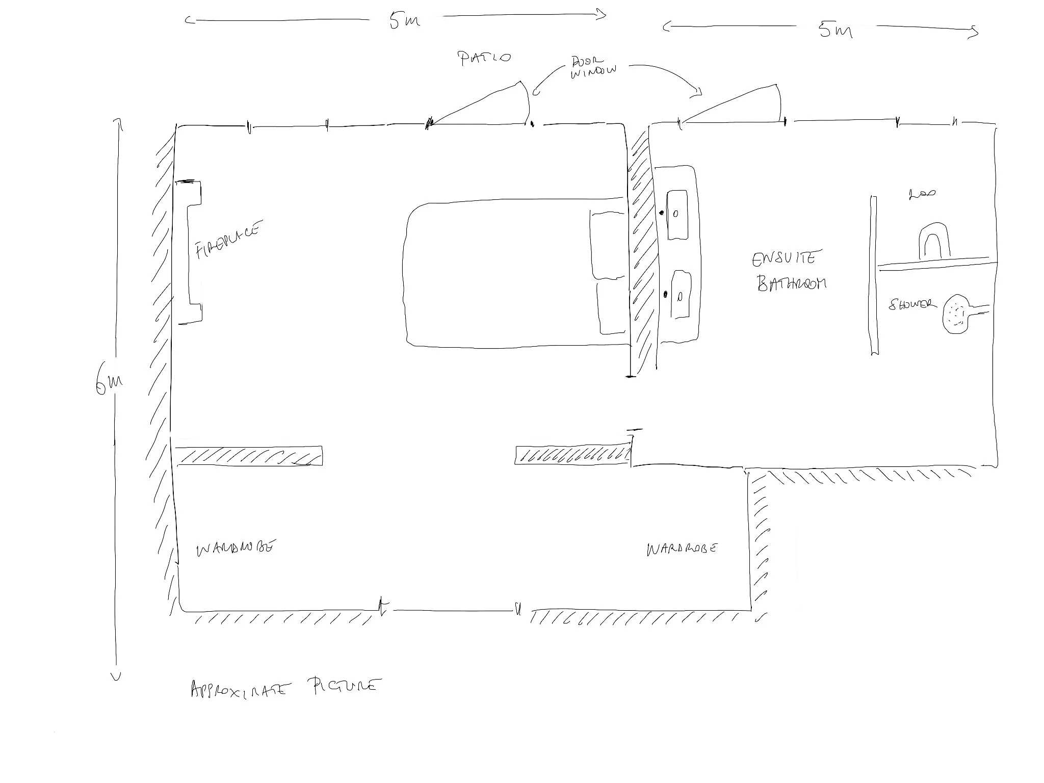 Master suite plan