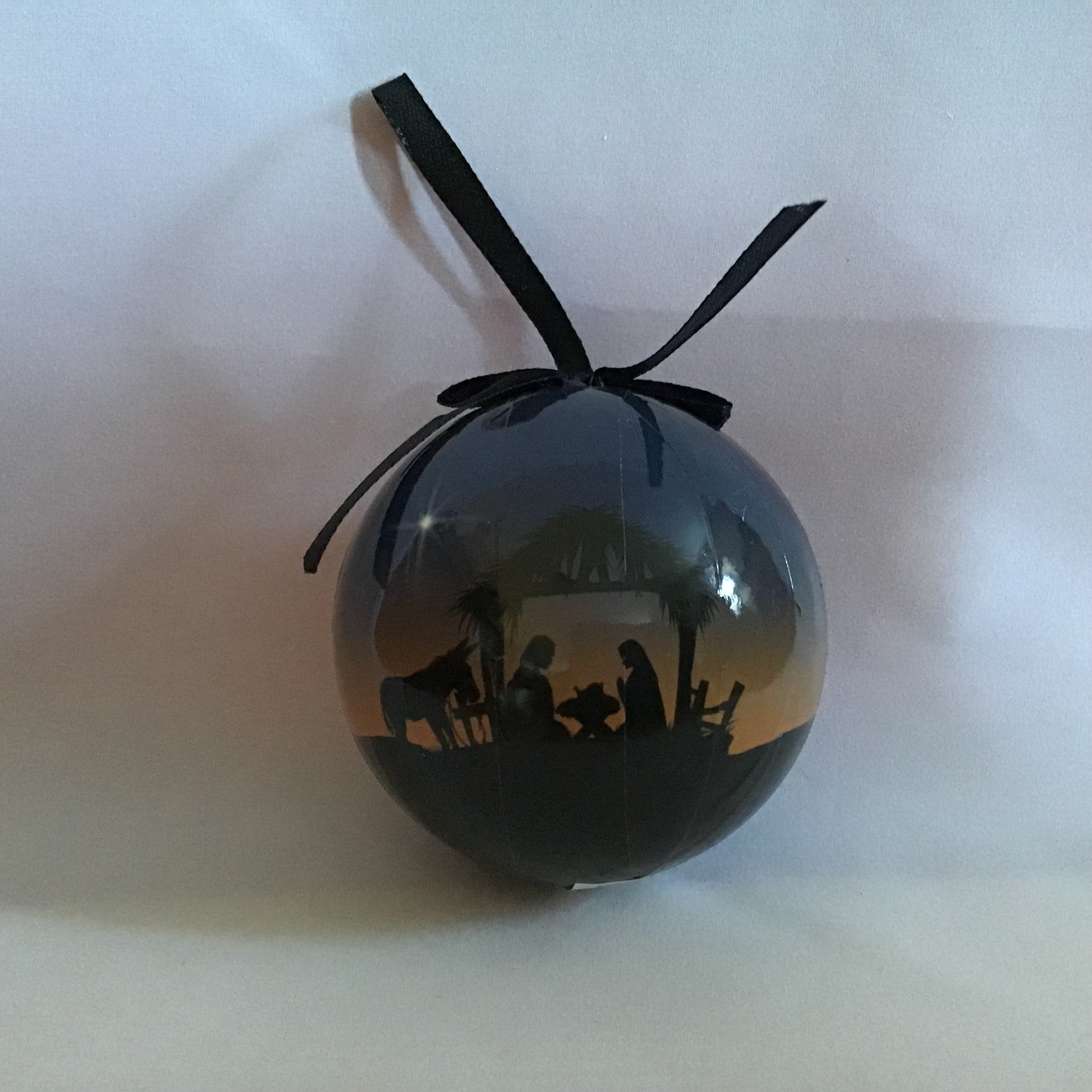 Decoupage Nativity Scene Ornament — Dormition Monastery Giftshop