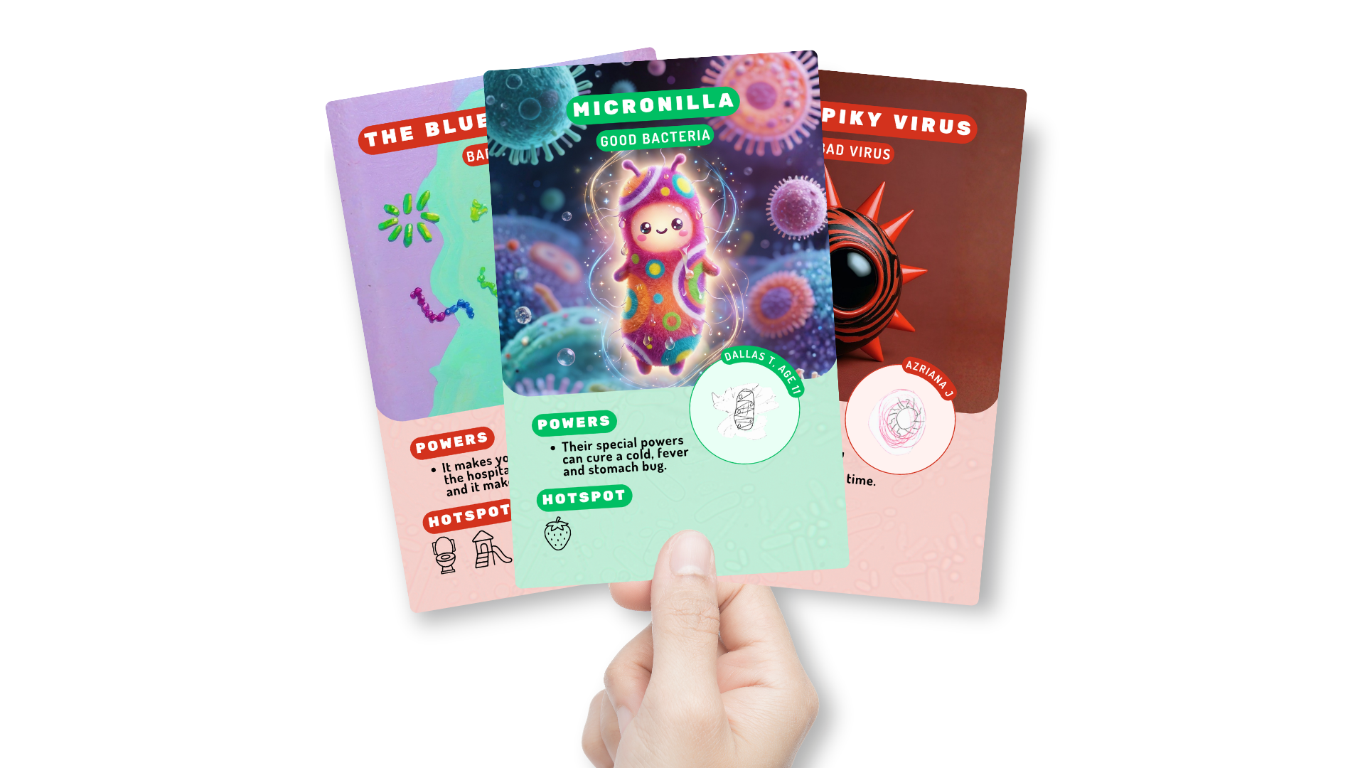 Search & Find Microbe Trading Cards