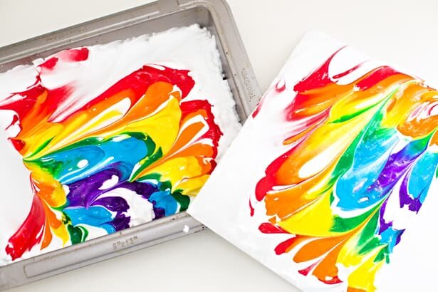 Shaving Cream Prints