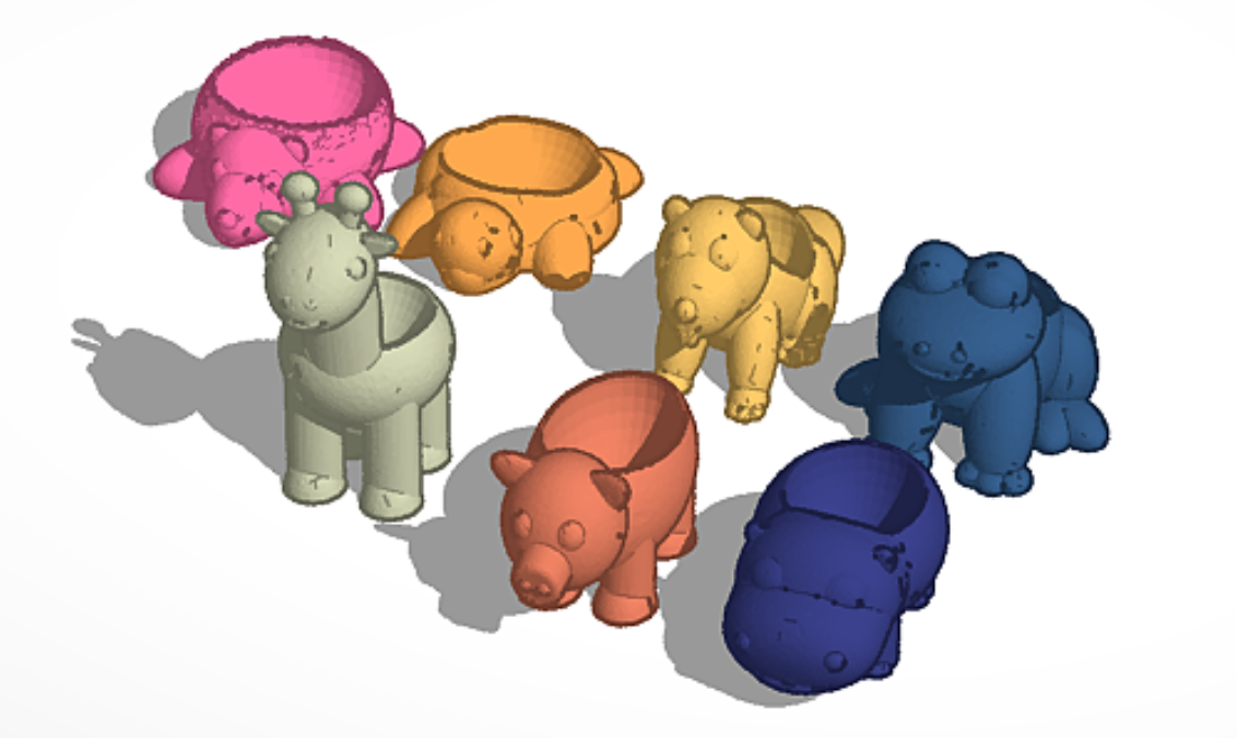 3D in Tinkercad: Animals
