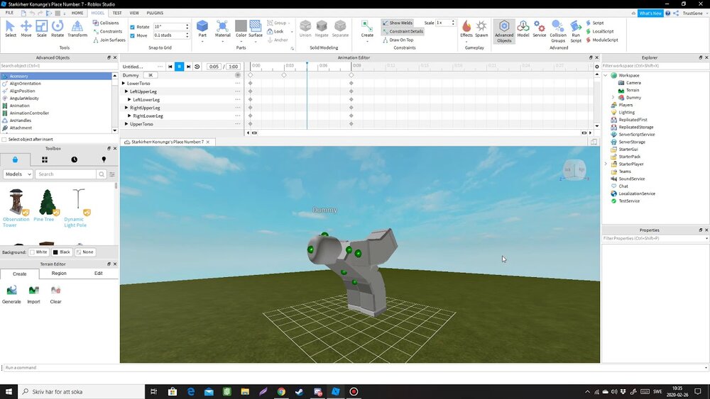 Roblox Gameplay And Scripting The Giant Room - roblox running animation script