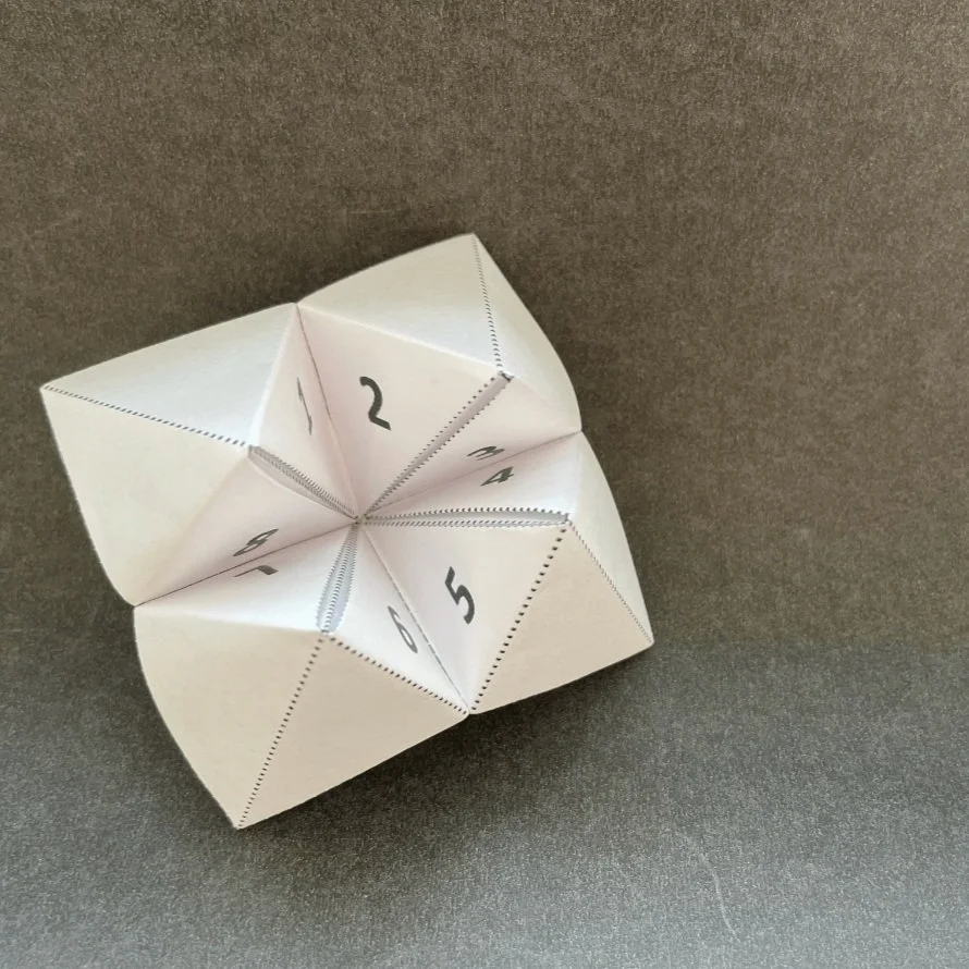 Monday Origami Prompt: How to Make a Paper Fortuneteller