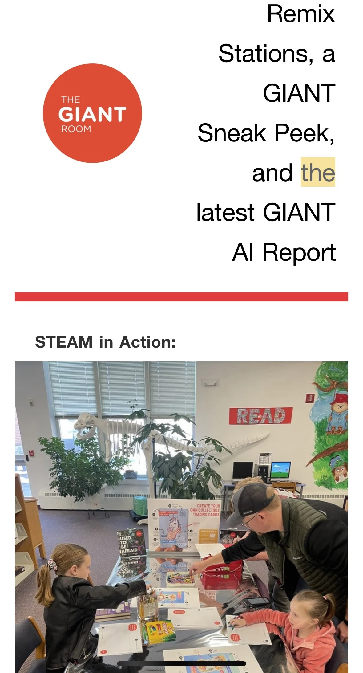 GIANT Remix Stations, a GIANT Sneak Peek, and the latest GIANT AI Report
