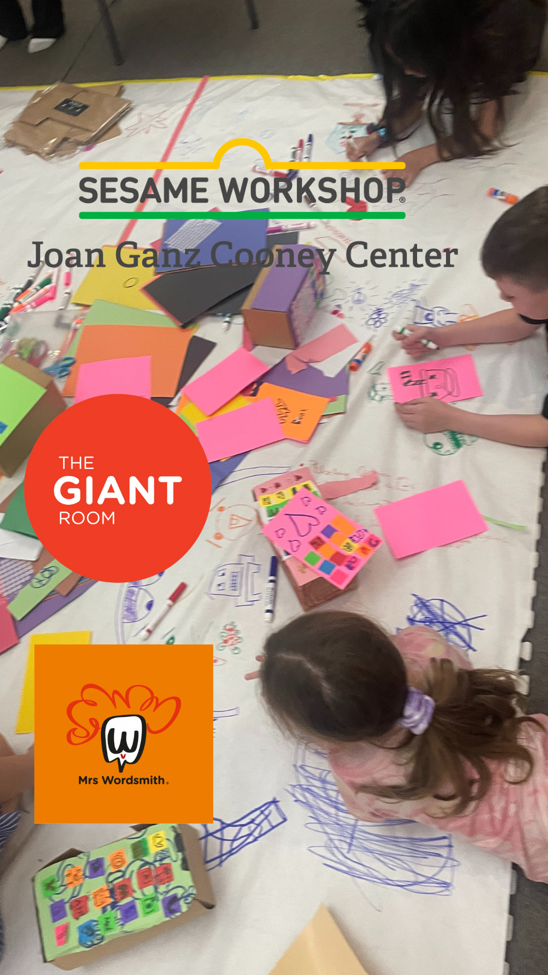 The GIANT Room Partners with Mrs Wordsmith for two new series of Co-Design workshops!