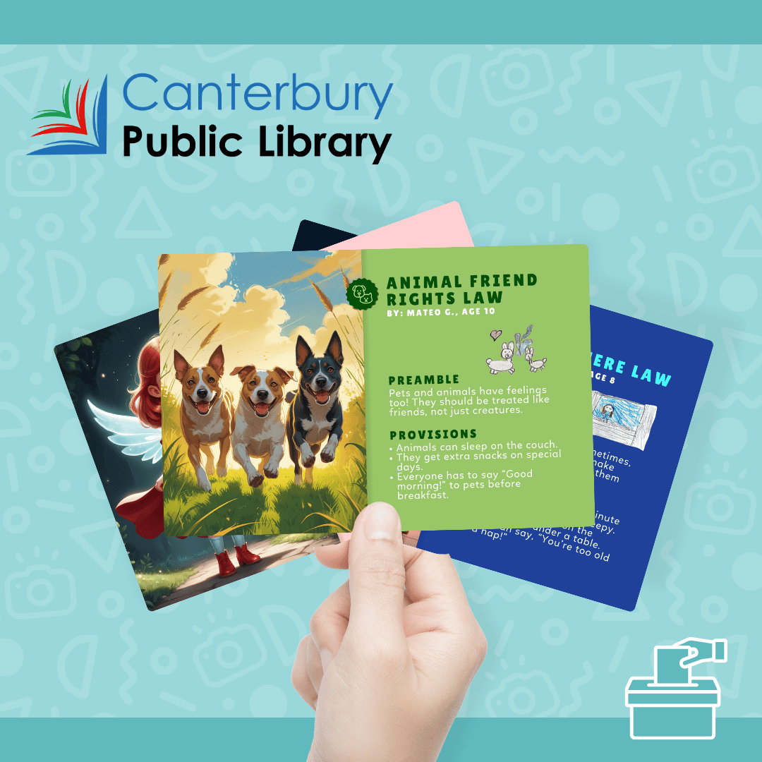 Create Laws of the Land Trading Cards at Canterbury Public Library