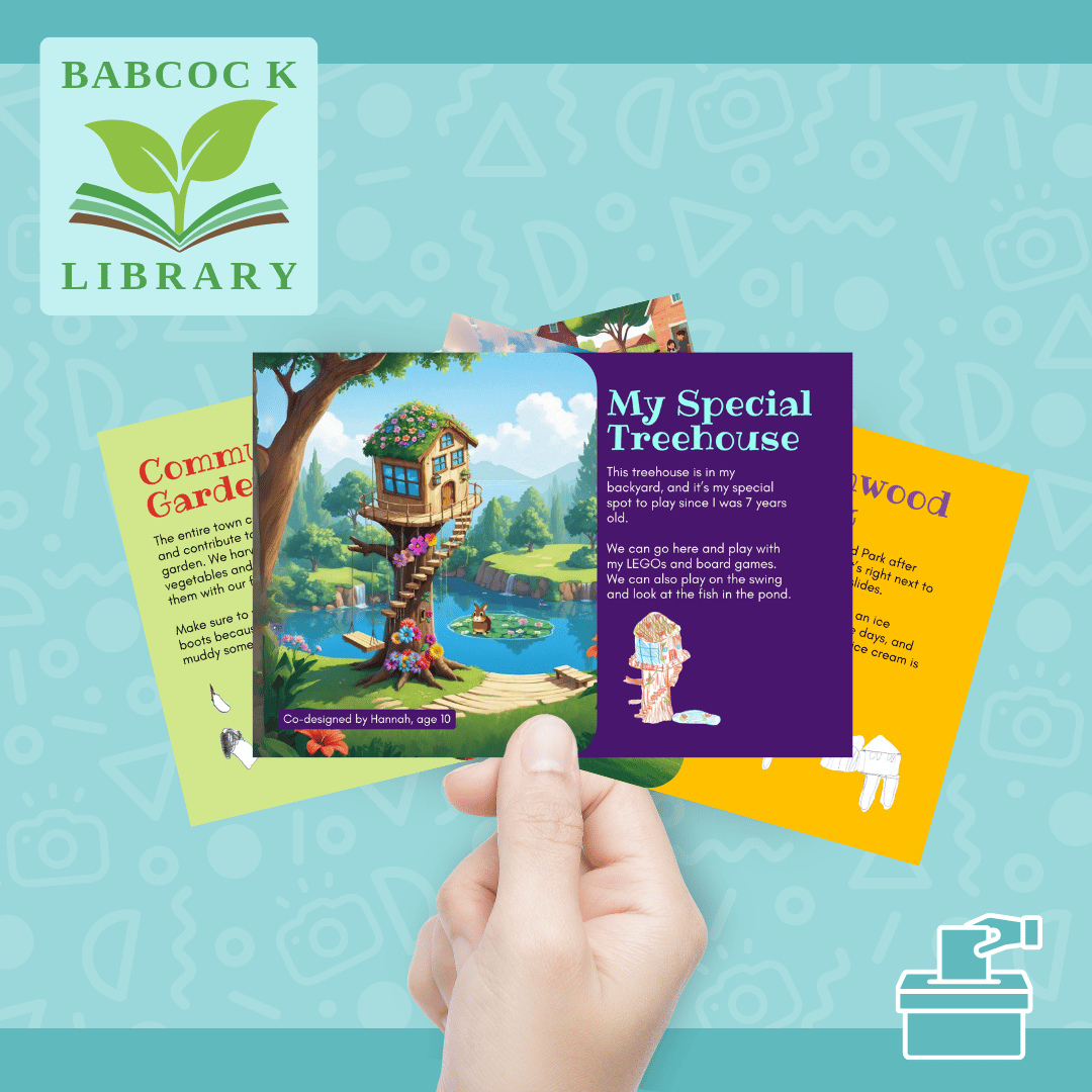 Design Community Souvenirs Postcards at Babcock Public Library