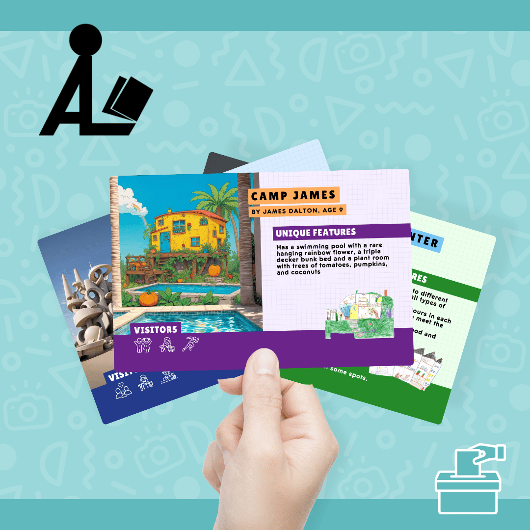 Design Community Building Trading Cards at Ansonia Public Library