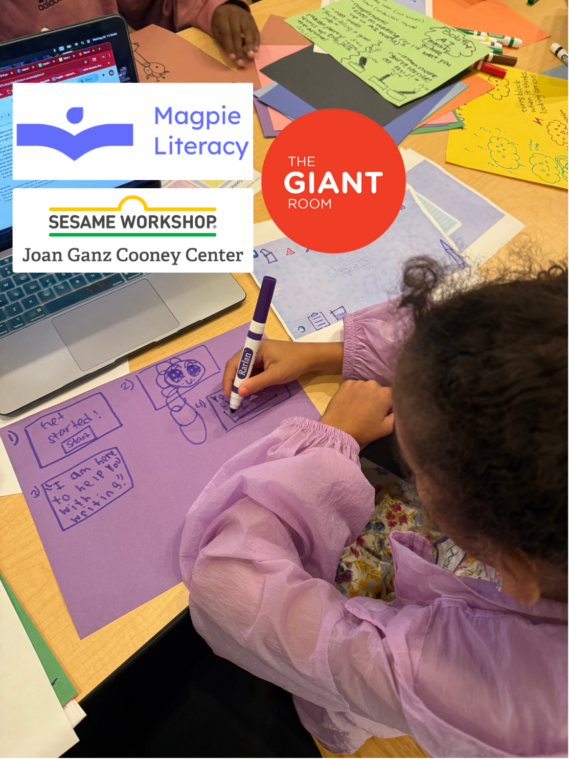 The GIANT Room partners with Joan Ganz Cooney Center and Magpie Literacy