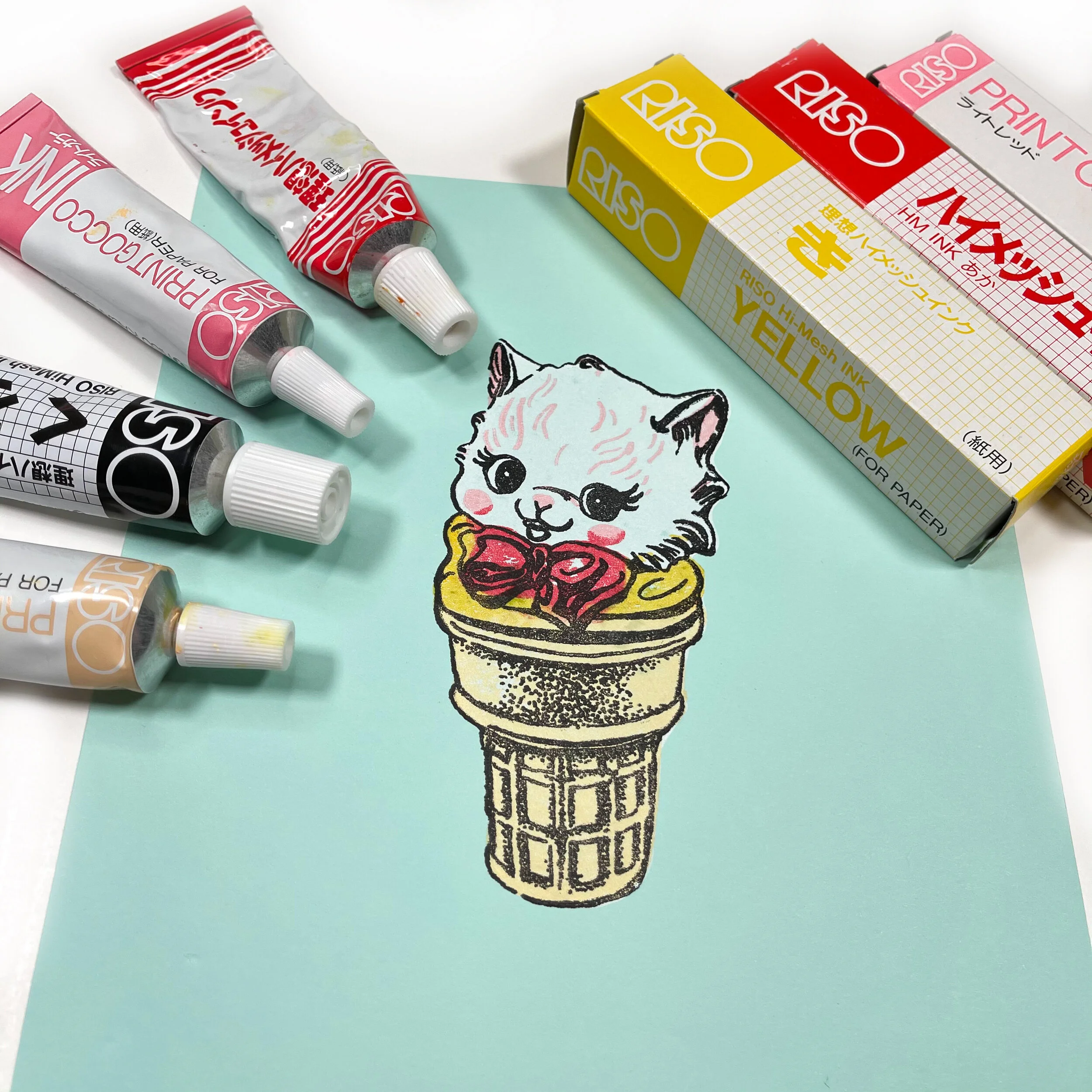 kitten-ice-cream-gocco-printmaking-1.jpg