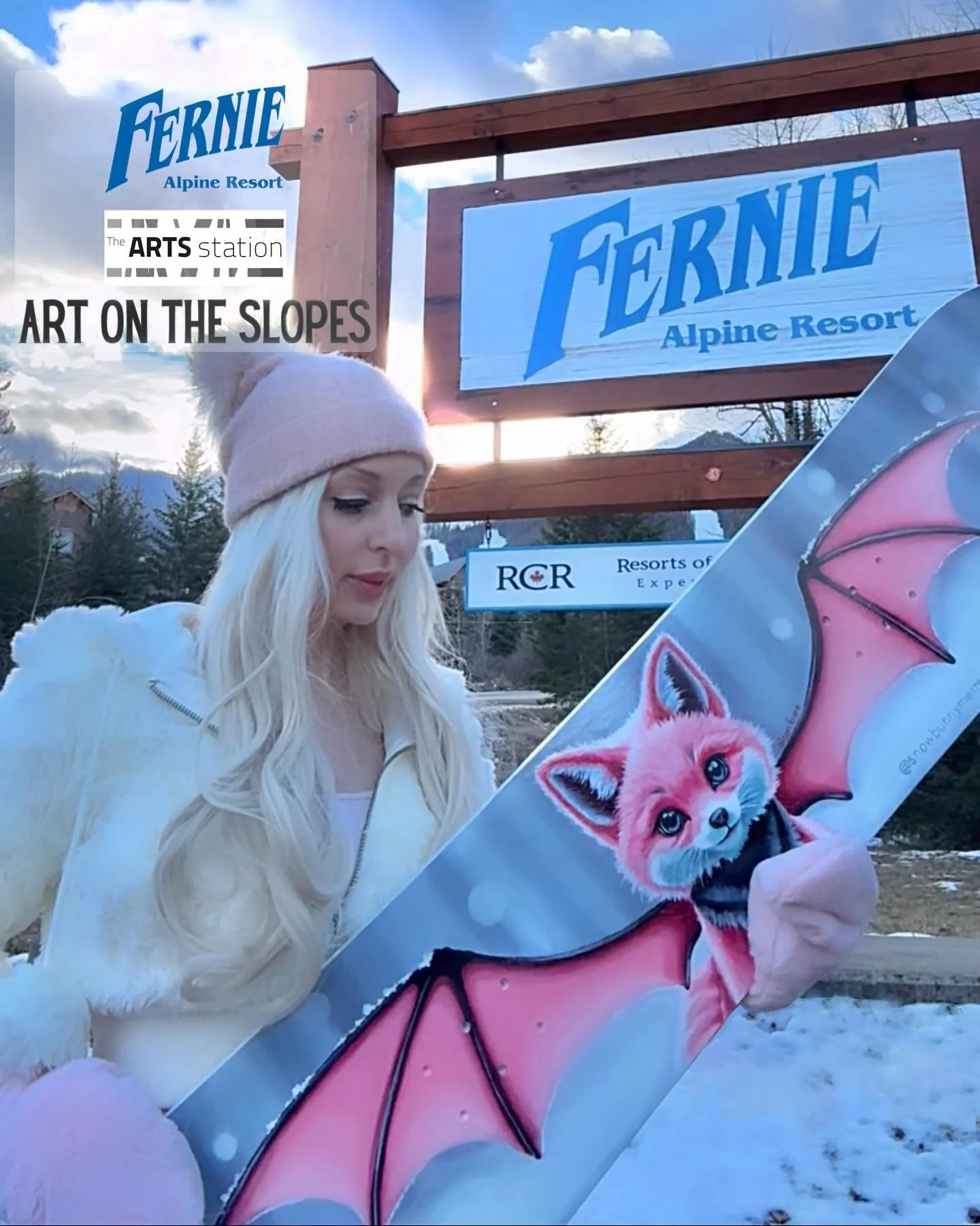 Very excited to have my snowboard-art at this ski-through exhibition @ferniealpineresort curated by @fernieartsstation . You&rsquo;ll be able to check out &ldquo;Art on the Slopes&rdquo; throughout the entire 2025&ndash;2026 season. Carve your way th