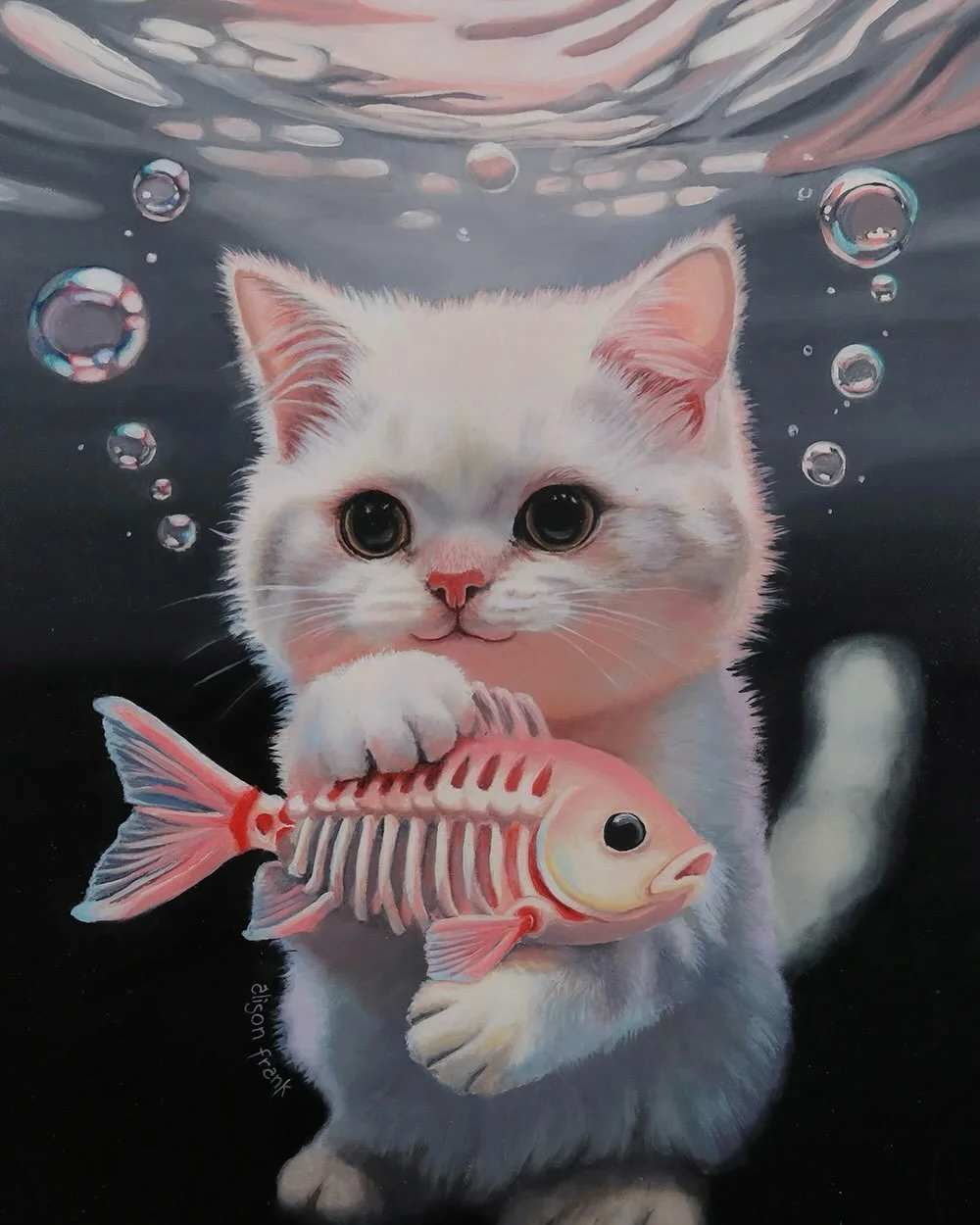 🔴Sold. &ldquo;Meowtopia ll&rdquo; opens today @poetictigergallery . I&rsquo;m delighted to be a part of this feline show&hellip;their biggest group exhibition of the year! It looks like my painting, &ldquo;Tiny Crimes&rdquo;sold in the collectors pr