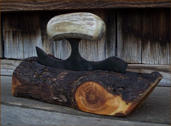 Plum Wood Ulu Knife Block (Copy)