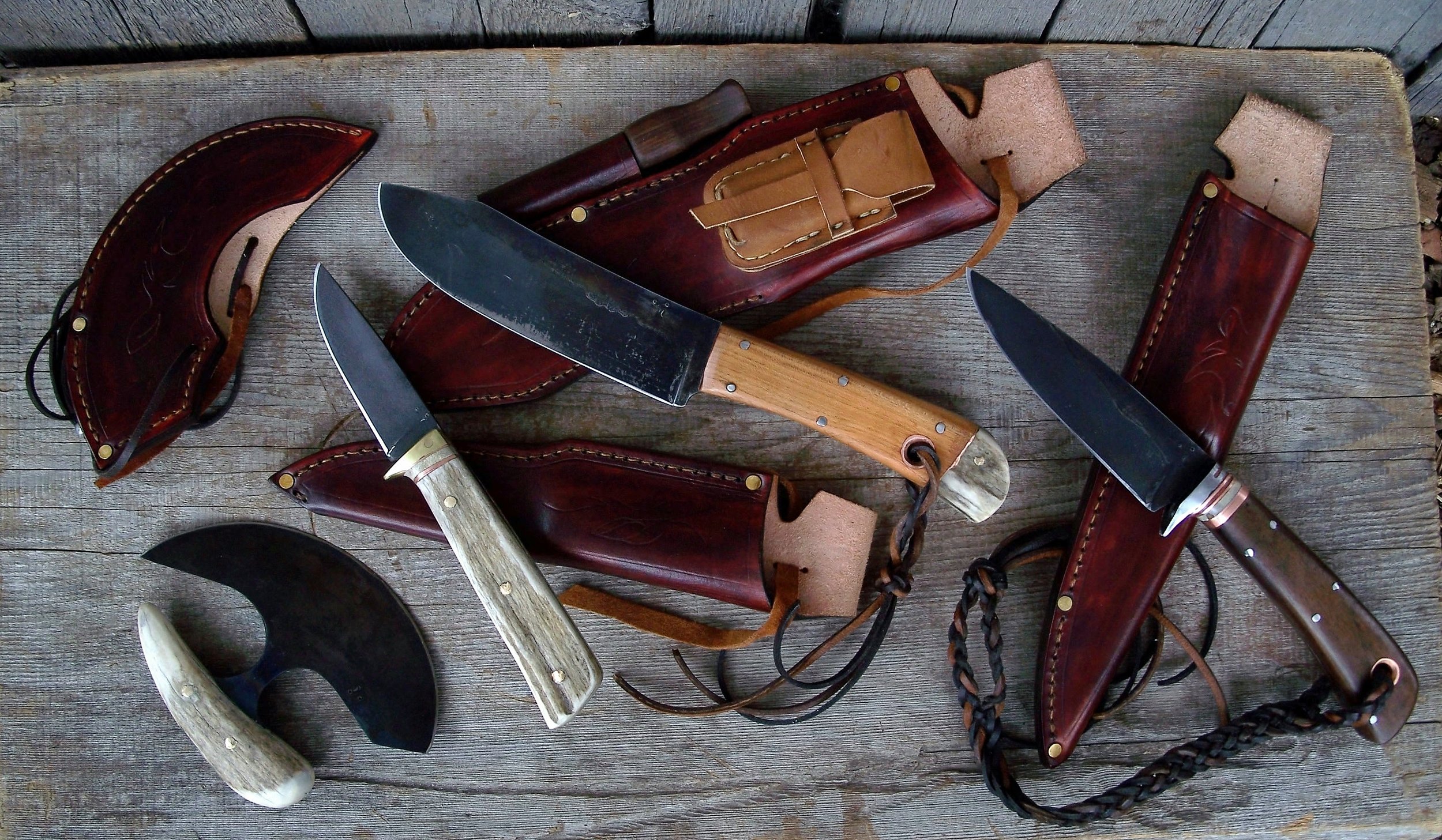 Hunting Set 3 Custom knives ulu.jpg