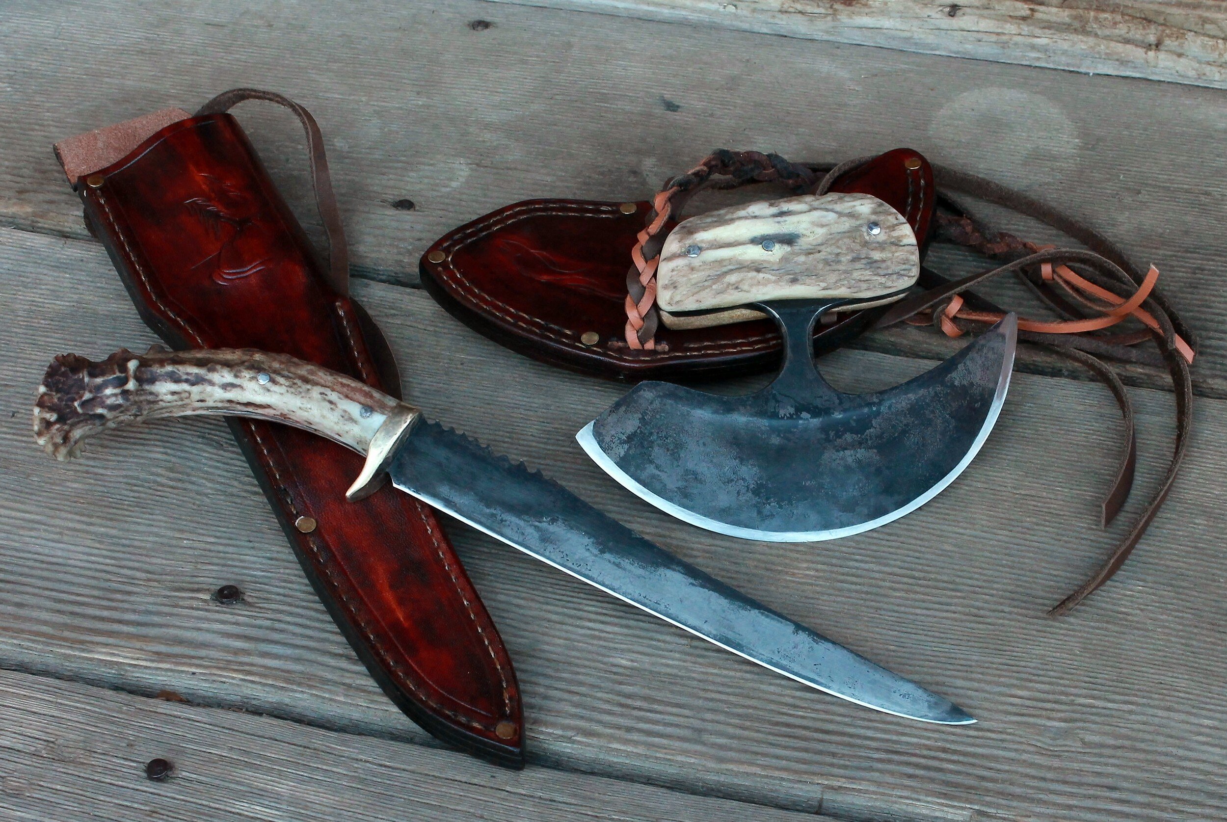 Custom Handmade Damascus Hunting Fishing Fillet Knife