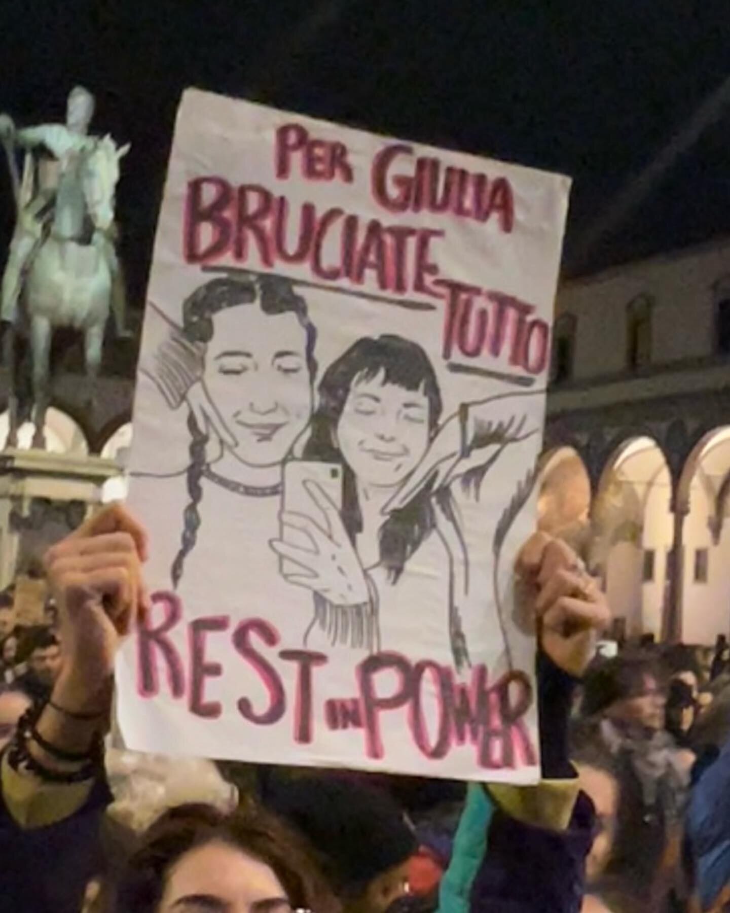 Donna, Vita, Libert&agrave;: unfortunately a need for another protest, this time the noise of several generations laced through the city &ldquo;because silence is not enough&rdquo; to combat the rash of femicide, and in honor of 22-year-old Giulia Ce