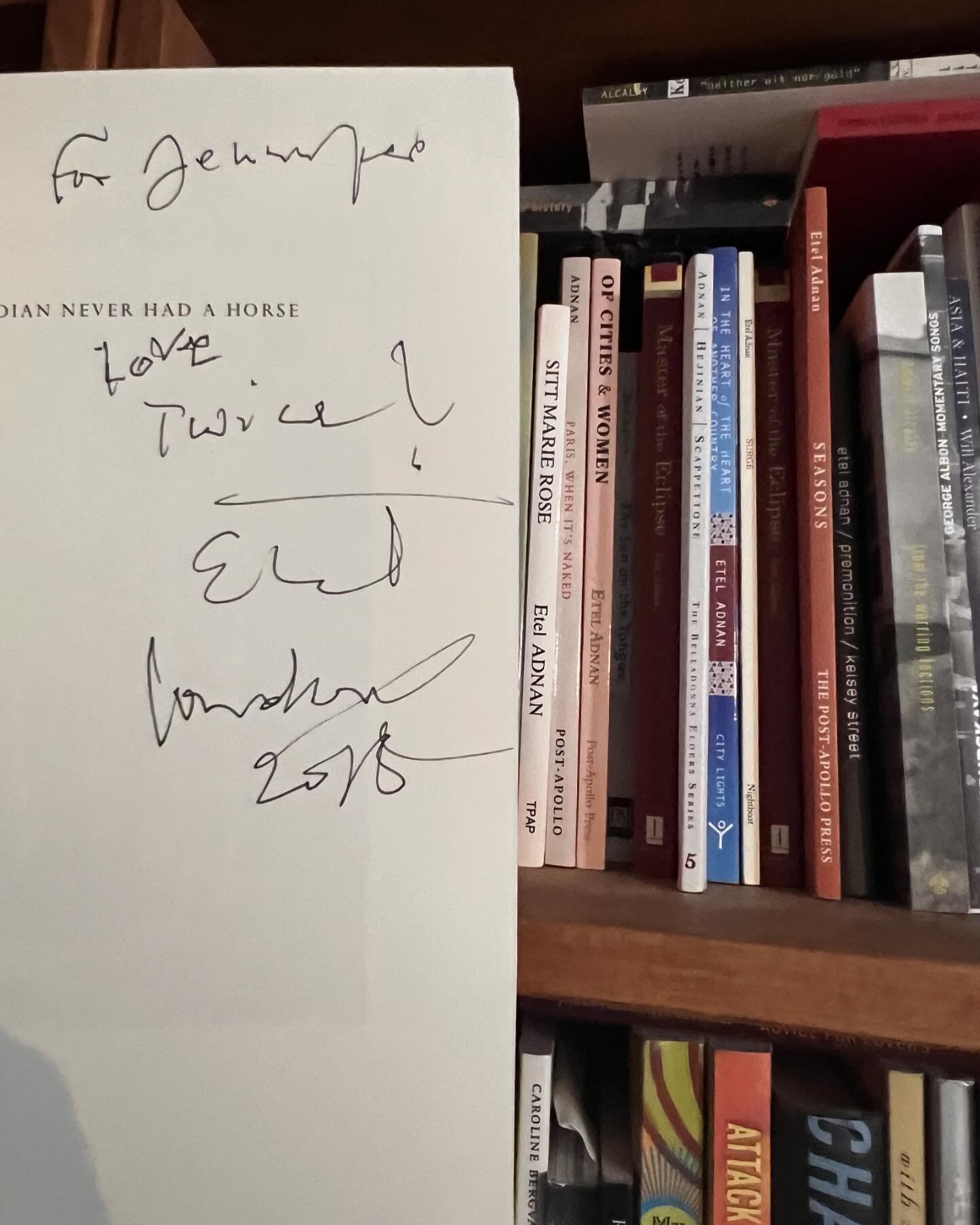 I am (still) (&amp; again) finishing the book, which means contacting telegraph corporations, Moroccan editors, Houston art libraries, Italian archives, all kinds of heirs and foundations, and so on, and some friends as well. Every once in a while th