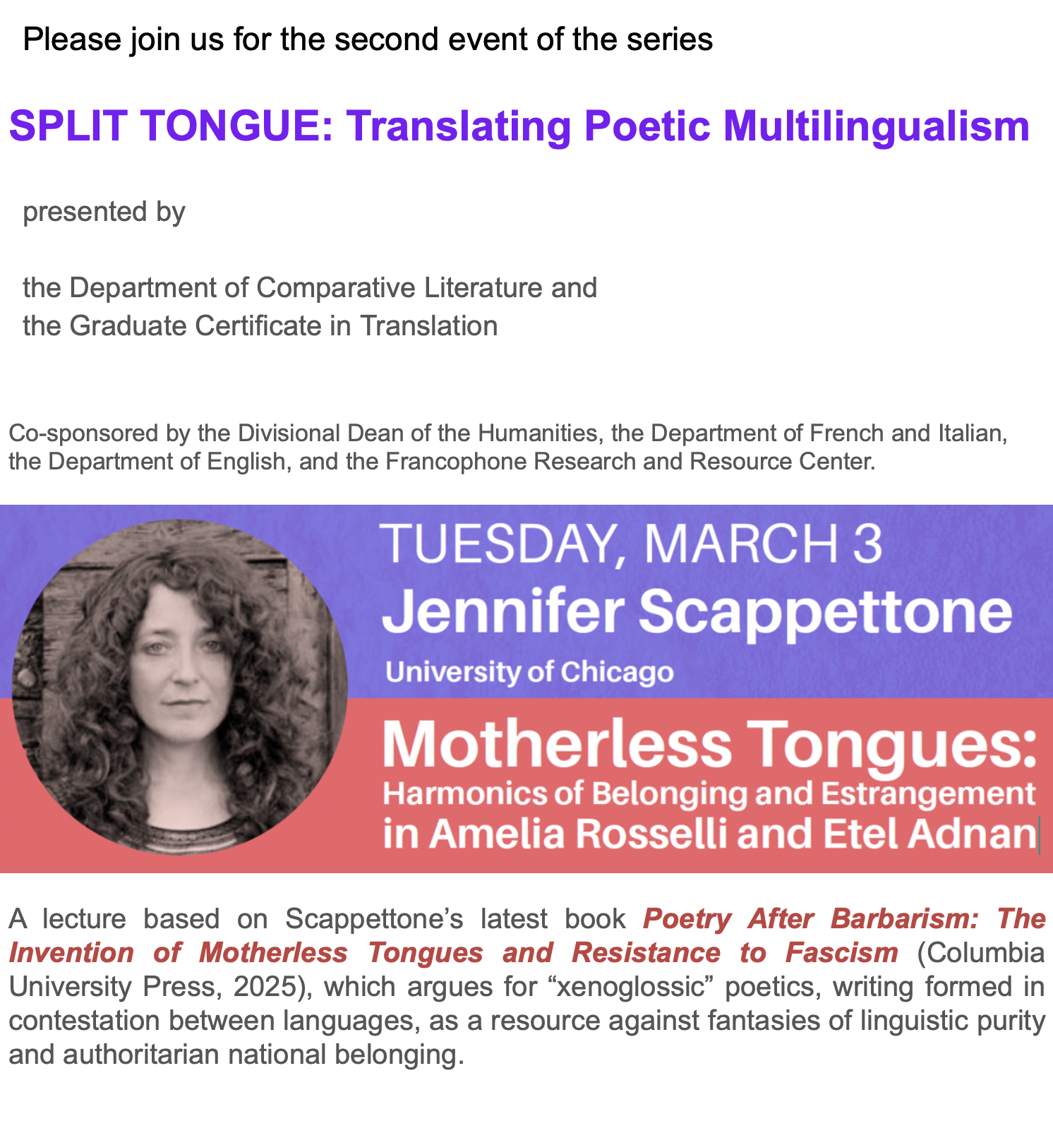 HARMONICS OF BELONGING, USC