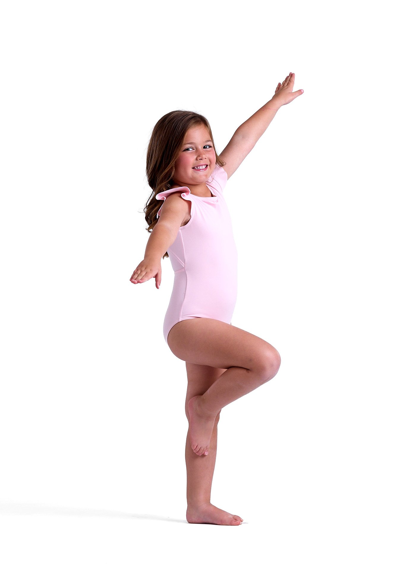 young dancer in pink leotard moonbug photography