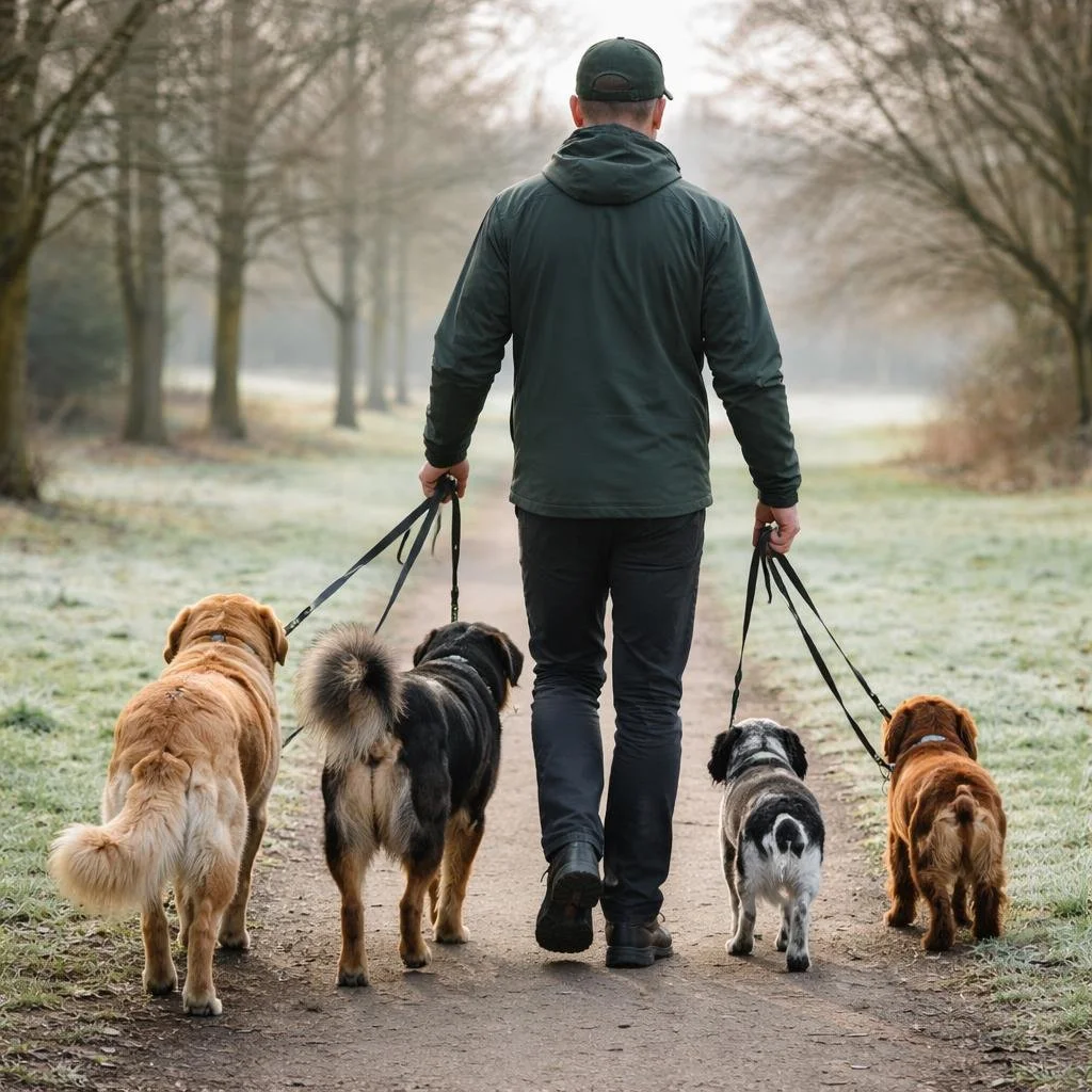Dog walking service in Danescourt during winter