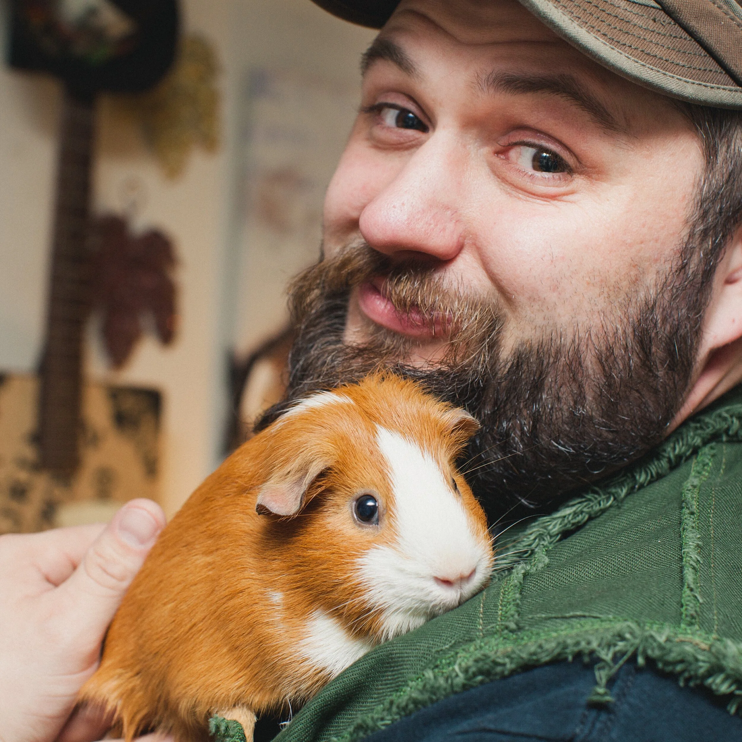 Jimmy with a Guinea Pig