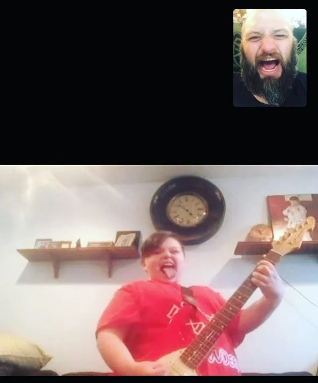 Student Updates: TJ has been #electrified ⚡️ 🎸 - he has ramped up his playing and his interest has gone through the roof !! We are now working on palm muting and #tremolopicking as he develops his skill with @acdc #thunderstruck 🤘🏻 see what happen