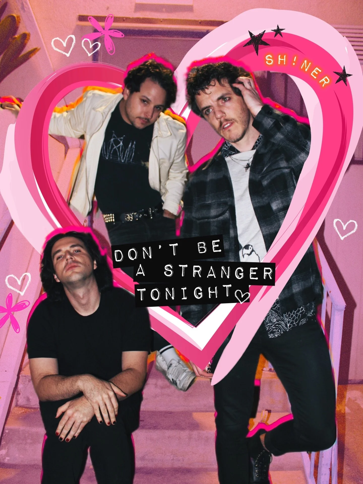 Happy Valentine&rsquo;s Day 🖤🥀💌 Text your crush, shoot your shot, or&hellip;..dump your boyfriend. Could be hot. 💋 Love, SH!NER

&ldquo;Stranger&rdquo; mixed by @properkeith 🔥 

SH!NER is a queer alternative rock band in LA