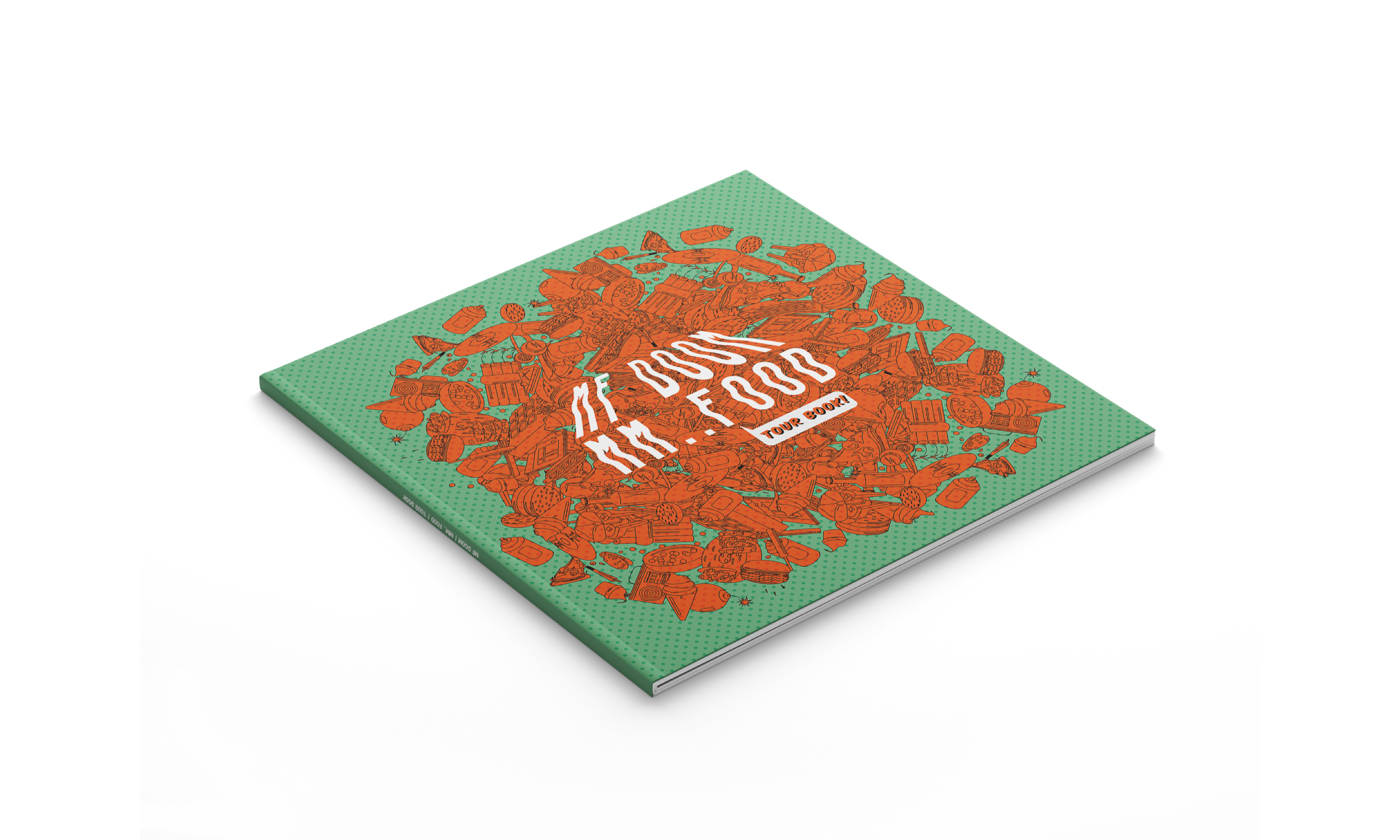 Illustration and Packaging of conceptual Tour Book of Recording Artist, MF Doom.