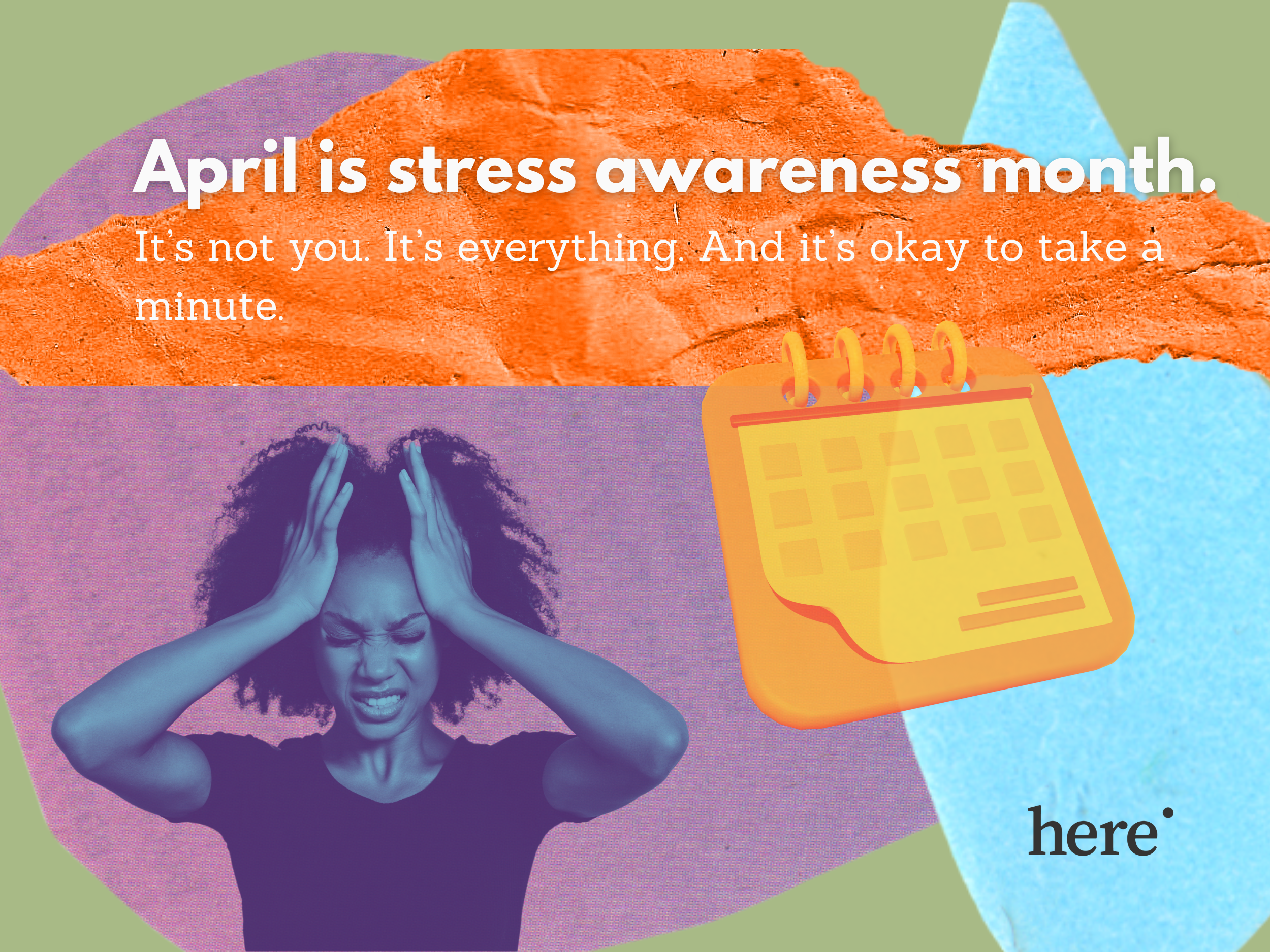It’s Stress Awareness Month — And We’re All Hanging On by a Vibe: 5 Tips That Actually Help