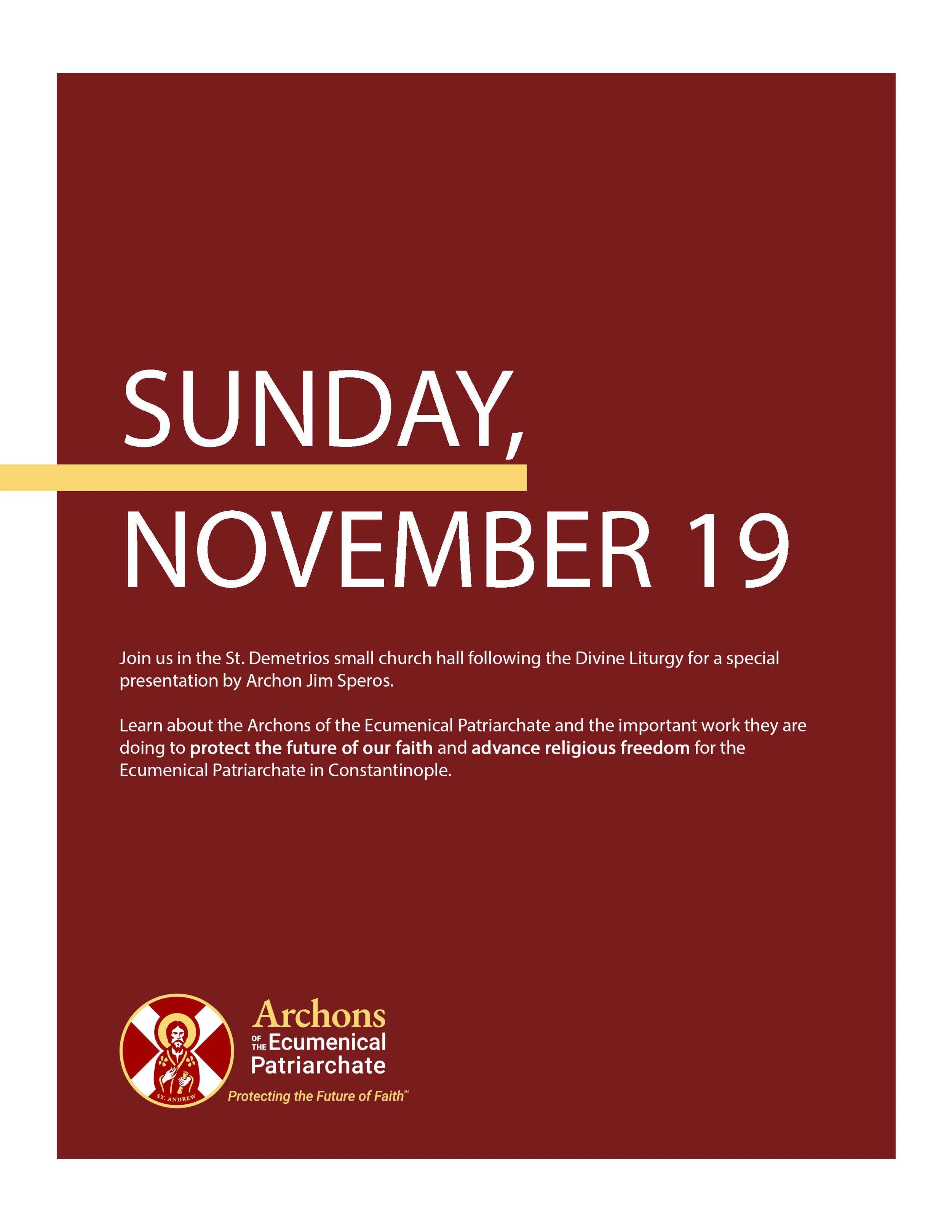 Archon Sunday Presentation