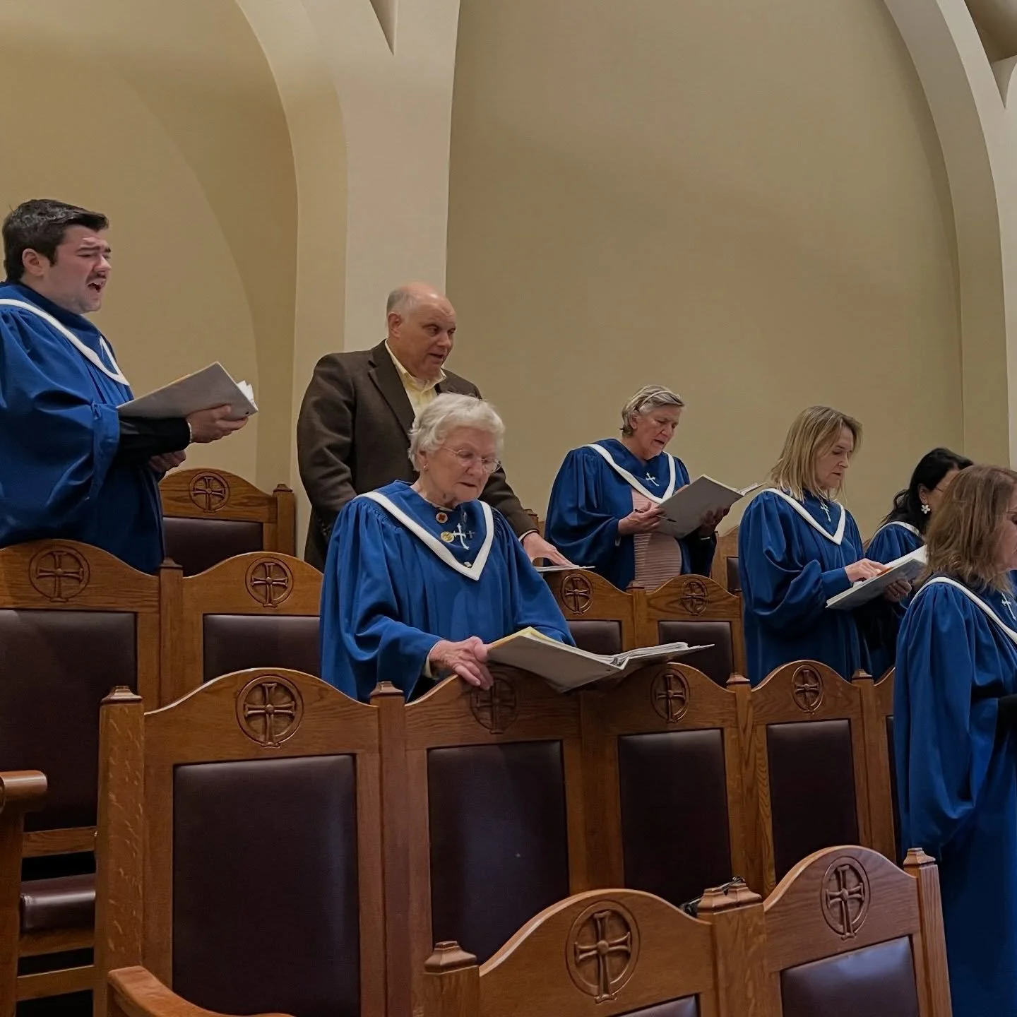 We were blessed to have our choir sing with us during the Nymphios (Bridegroom) service last night. They sang the Hymn of Kassiani and graced us with their beautiful voices. What a gift to be able to enhance our worshiping with their gifts!