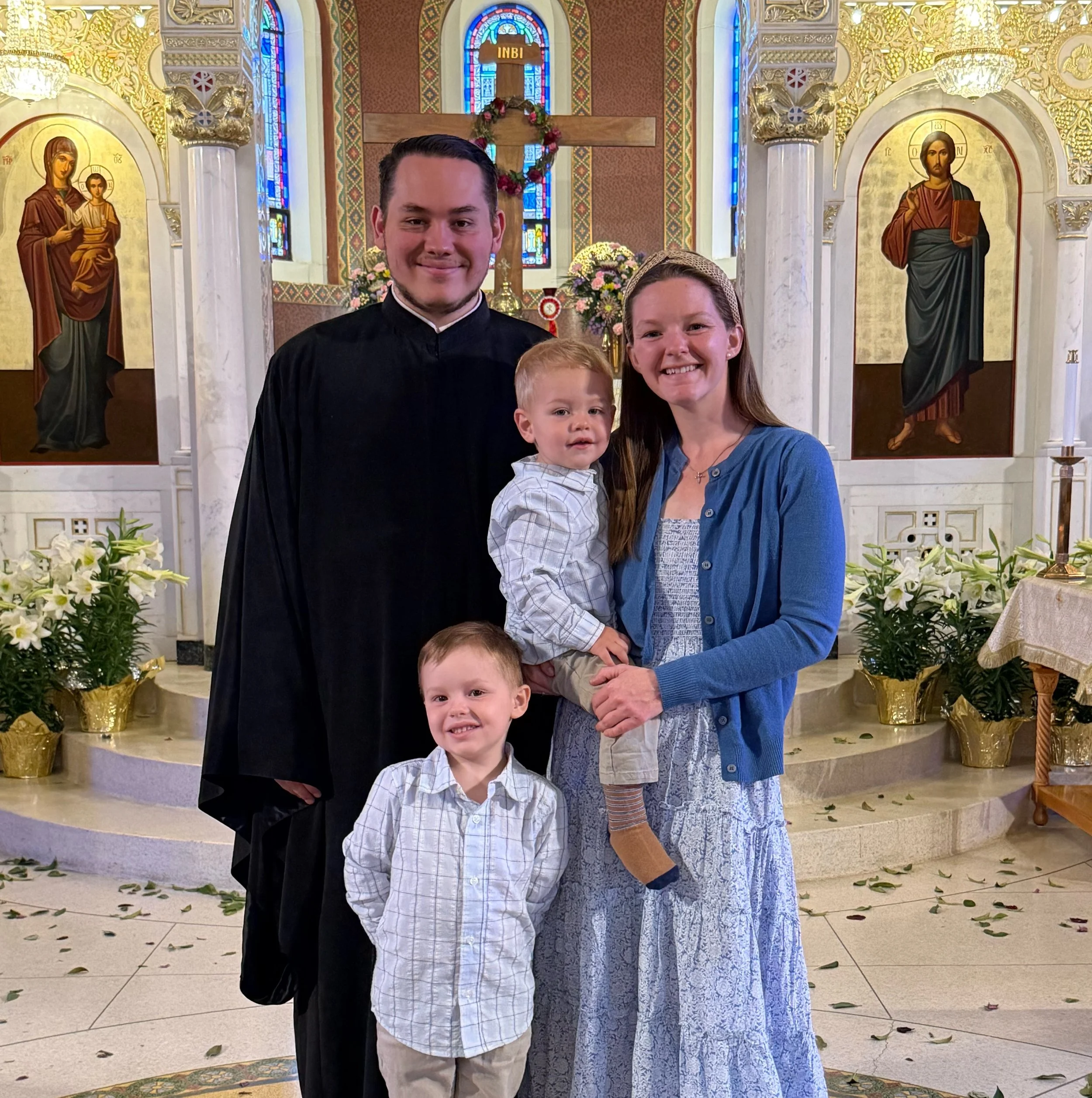 This summer we welcomed our newly assigned clergy assistant, Dn. Vasilios Panagopoulos! This is Fr. Vasili&rsquo;s first parish after graduating from Holy Cross Seminary this past spring. We are very excited to welcome him, Diakonissa Moriah, and the