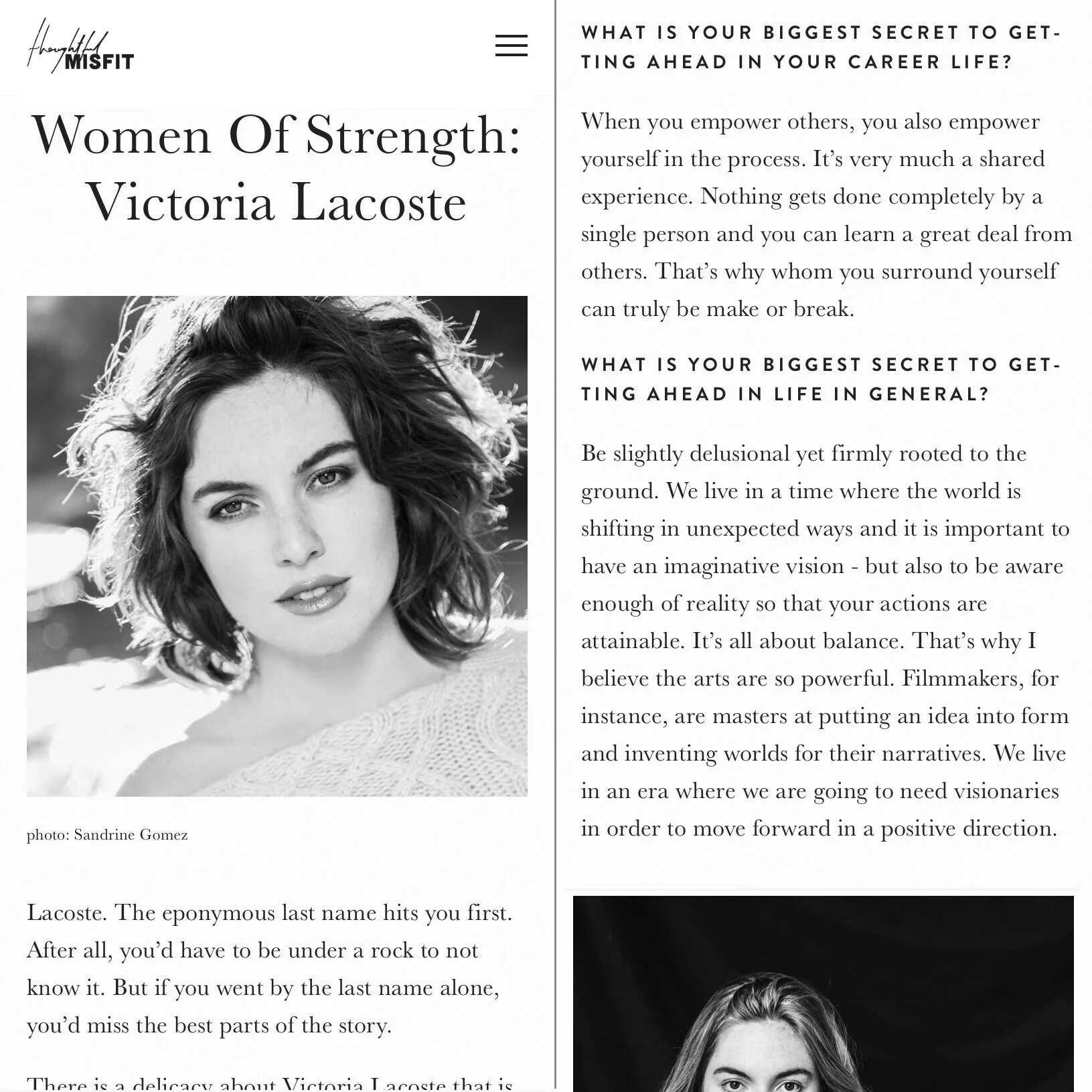 Interview: Executive Producer Victoria Lacoste on Thoughtful Misfit 