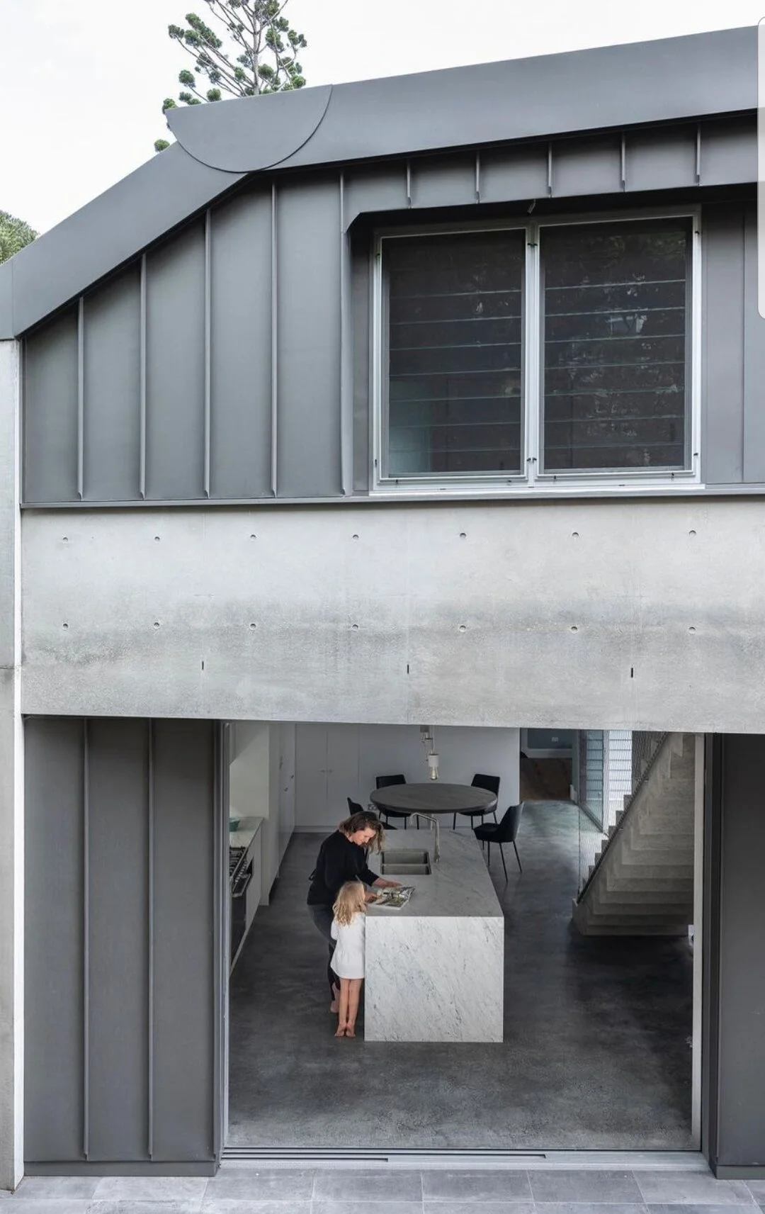 elZinc standing seam wall cladding North Sydney