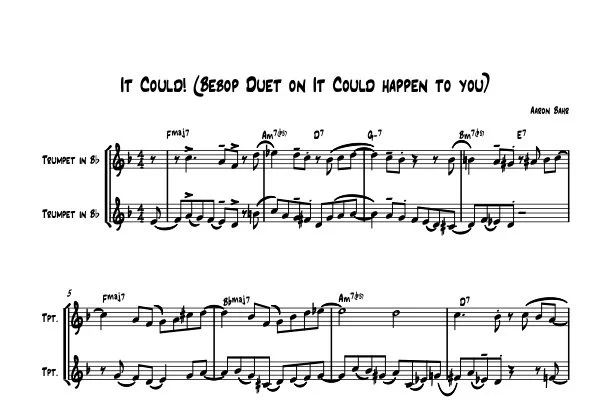 It could!  (Bebop Duet on It could happen to you)