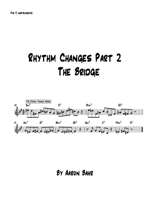 Rhythm Changes Bridge Variations (Concert Instruments)