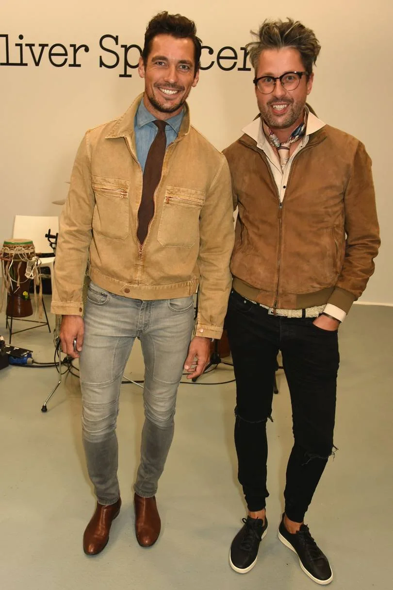 david gandy suede jacket