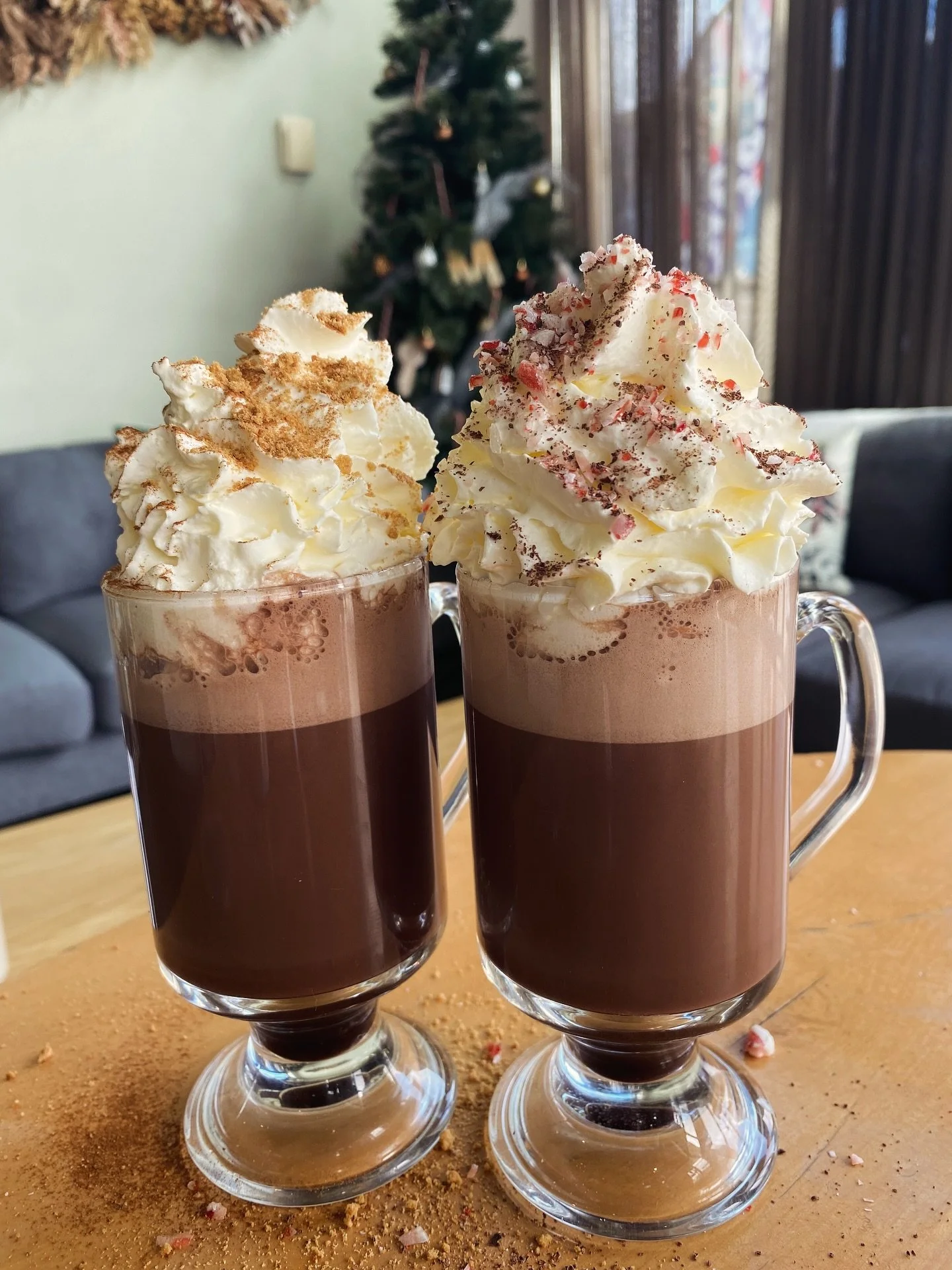 It&rsquo;s beginning to feel a lot like Christmas around here with the return of our 
🎄Cozy Christmas Cocoa🎄

Your choice of Peppermint Hot Chocolate with candy cane sprinkles or Gingerbread Hot Chocolate with cinnamon. Both made with house made Wh