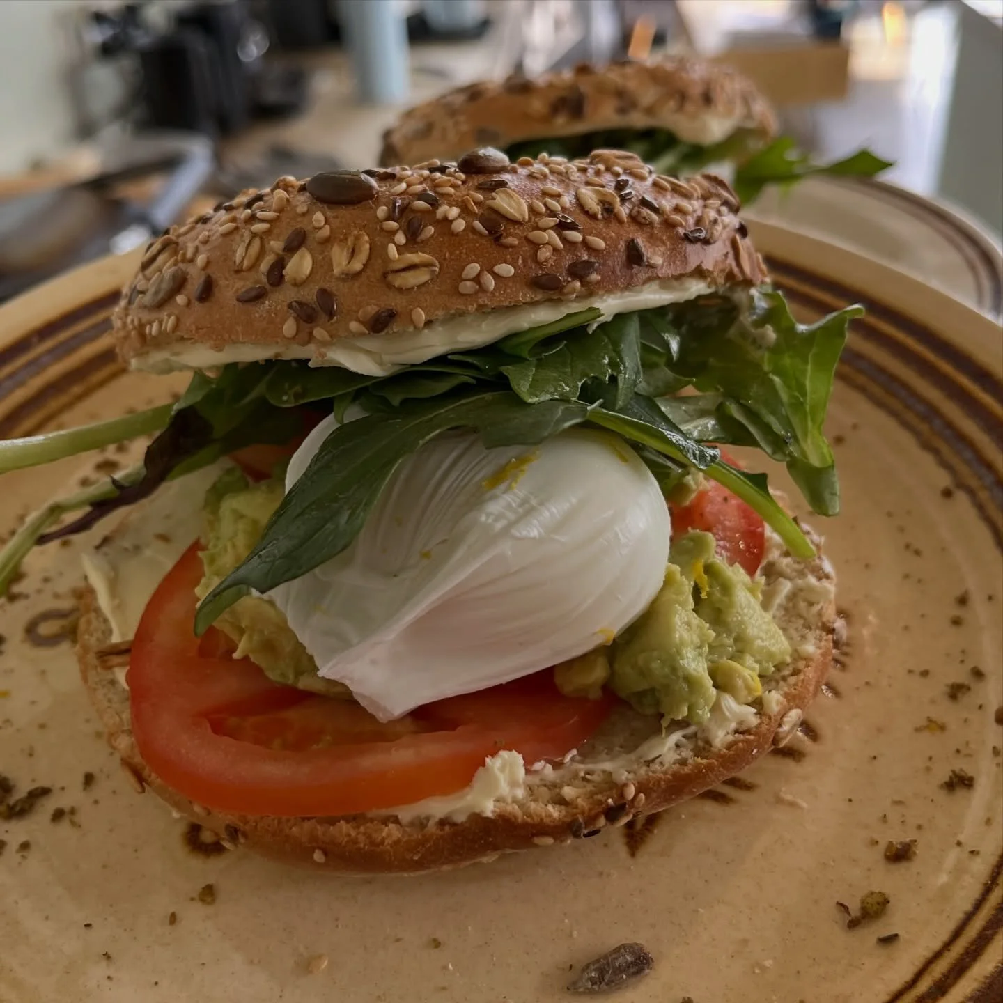 $10 Bagel of The Day
Monday - Friday

Monday - avocado, cream cheese, poached egg, sliced tomato, dukkah &amp; greens

Tuesday - hummus, avocado, sun dried tomato, house beetroot relish, dukkah &amp; greens 

Wednesday - house smoked salmon, cream ch